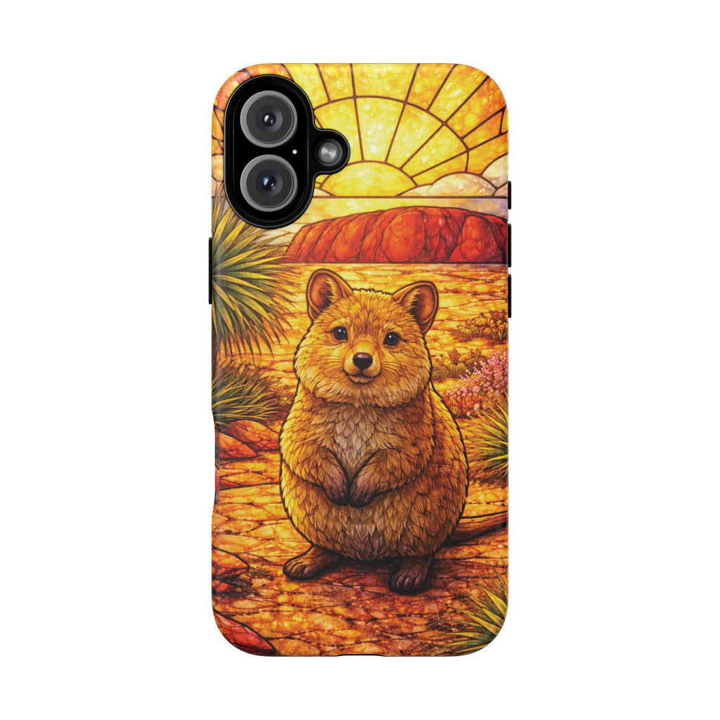Quokka Stained-Glass Phone Case — Galaxy, iPhone & Pixel