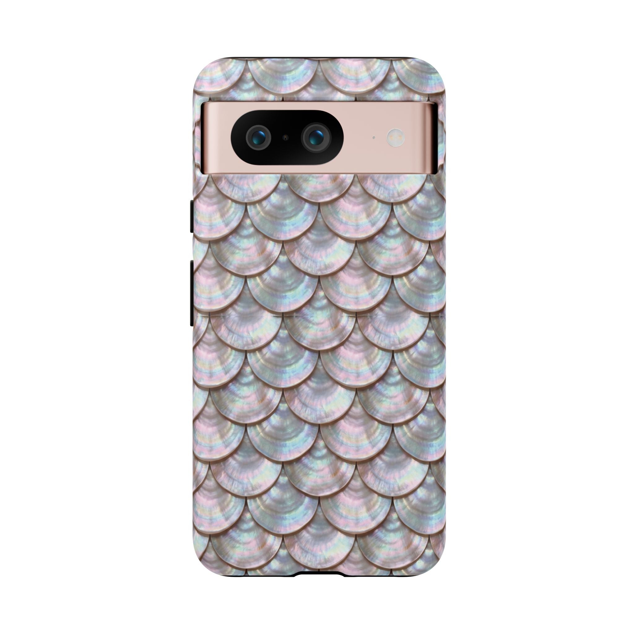 Mother of Pearl Scallop Scale Phone Case — Luxury Galaxy iPhone & Pixel