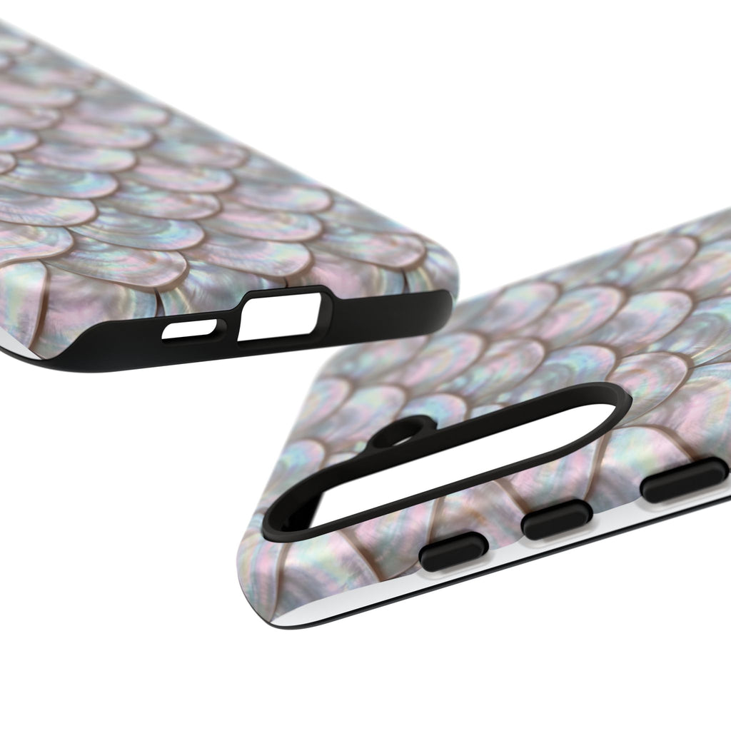 Mother of Pearl Scallop Scale Phone Case — Luxury Galaxy iPhone & Pixel