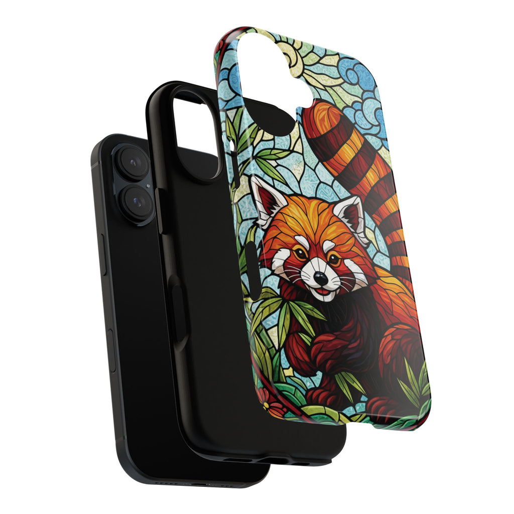 Red Panda Stained Glass Phone Case | Samsung iPhone Pixel