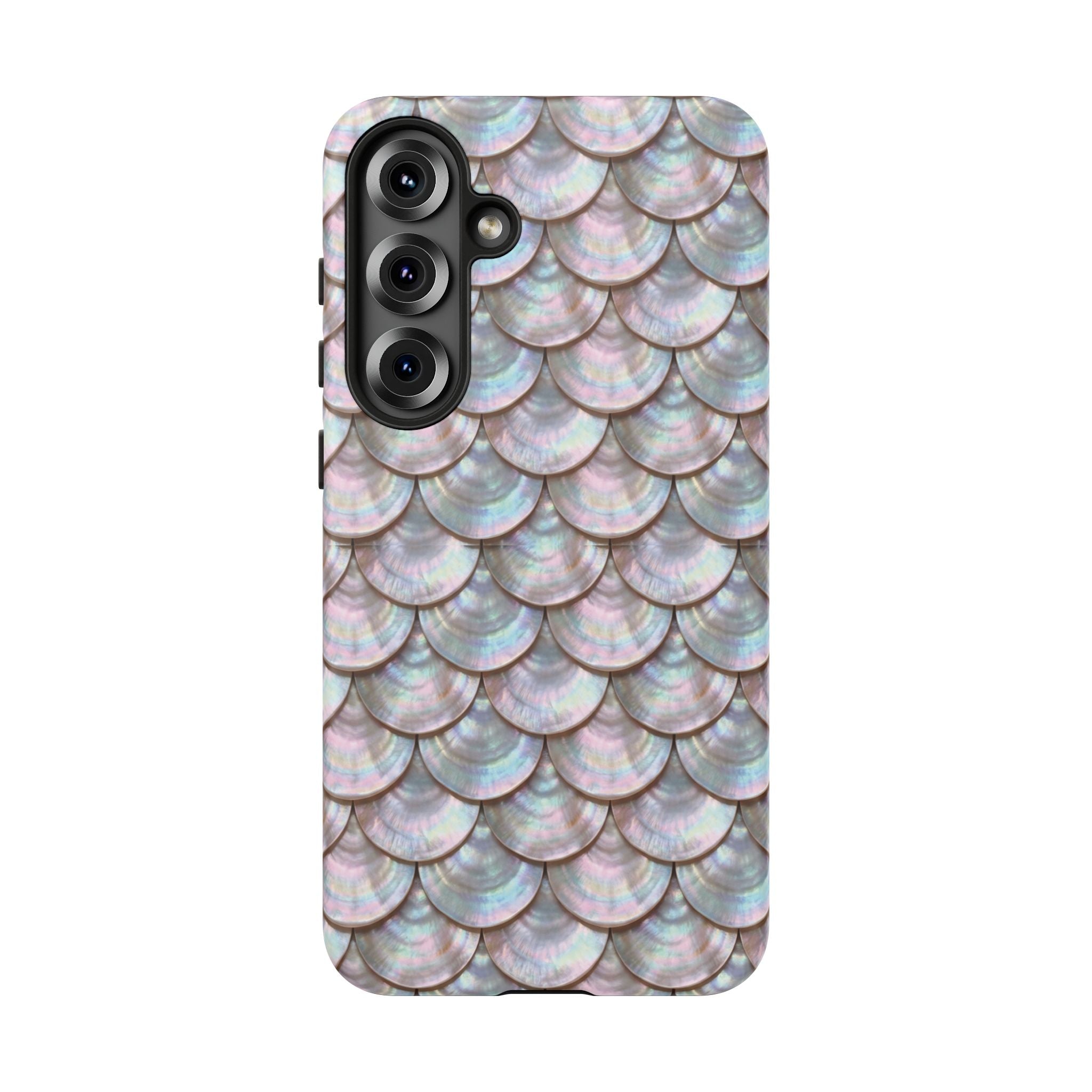 Mother of Pearl Scallop Scale Phone Case — Luxury Galaxy iPhone & Pixel