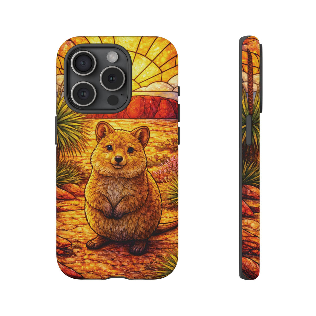 Quokka Stained-Glass Phone Case — Galaxy, iPhone & Pixel