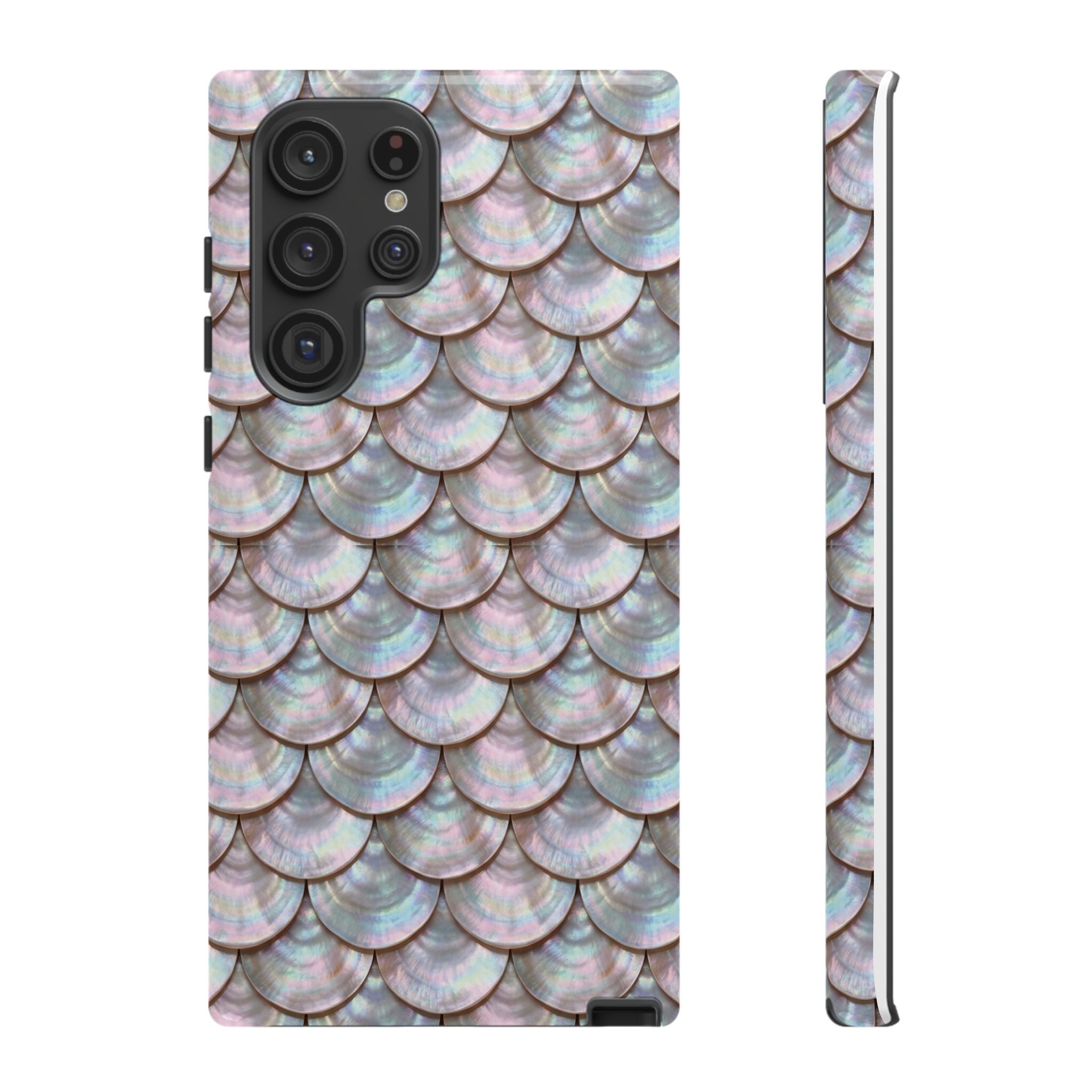 Mother of Pearl Scallop Scale Phone Case — Luxury Galaxy iPhone & Pixel