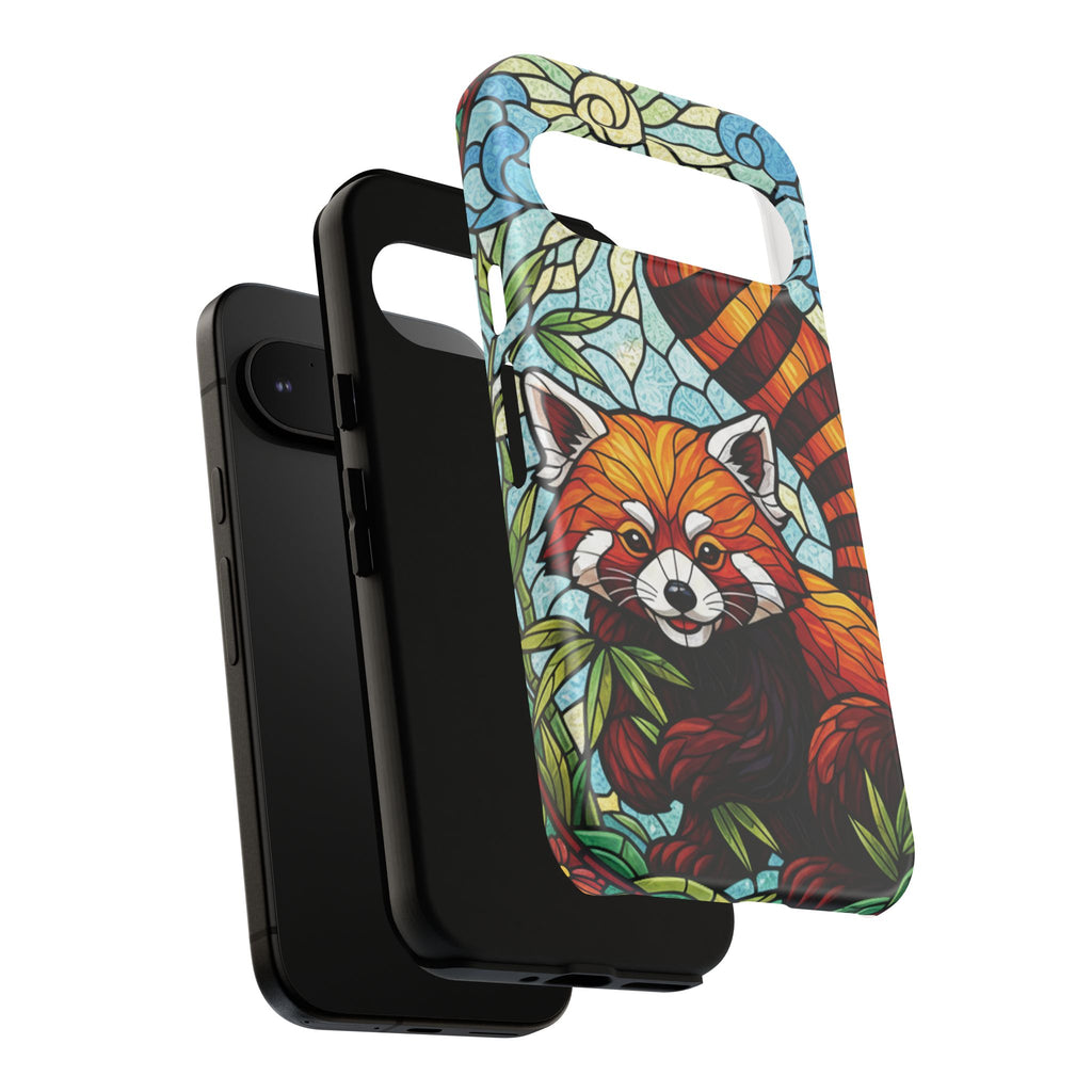Red Panda Stained Glass Phone Case | Samsung iPhone Pixel