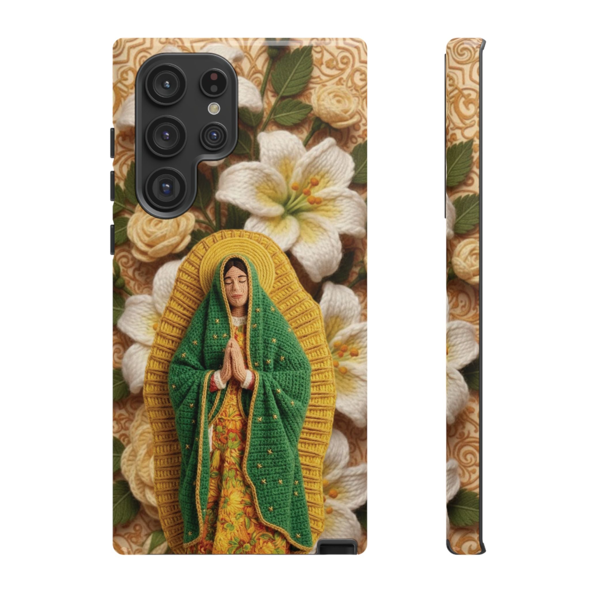Sacred Our Lady of Guadalupe Virgin Mary Devotional Phone Case iPhone Samsung Galaxy Google Pixel Religious Textured Art Cover Gift