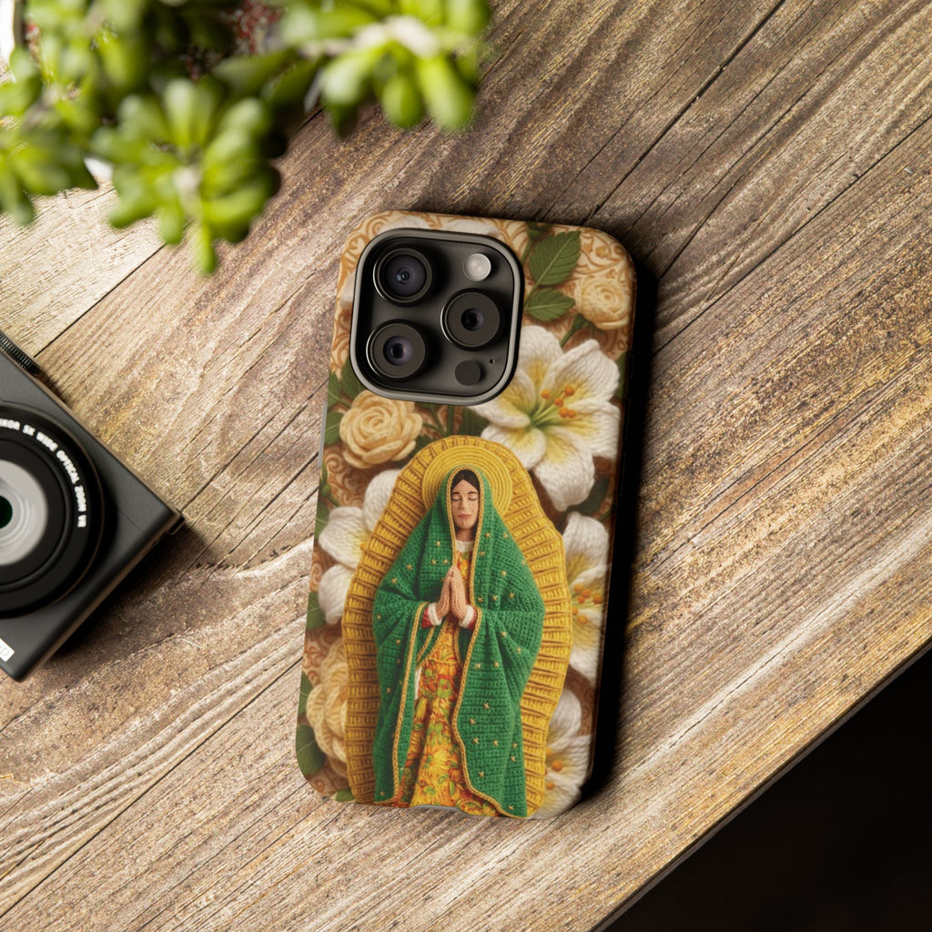 Sacred Our Lady of Guadalupe Virgin Mary Devotional Phone Case iPhone Samsung Galaxy Google Pixel Religious Textured Art Cover Gift