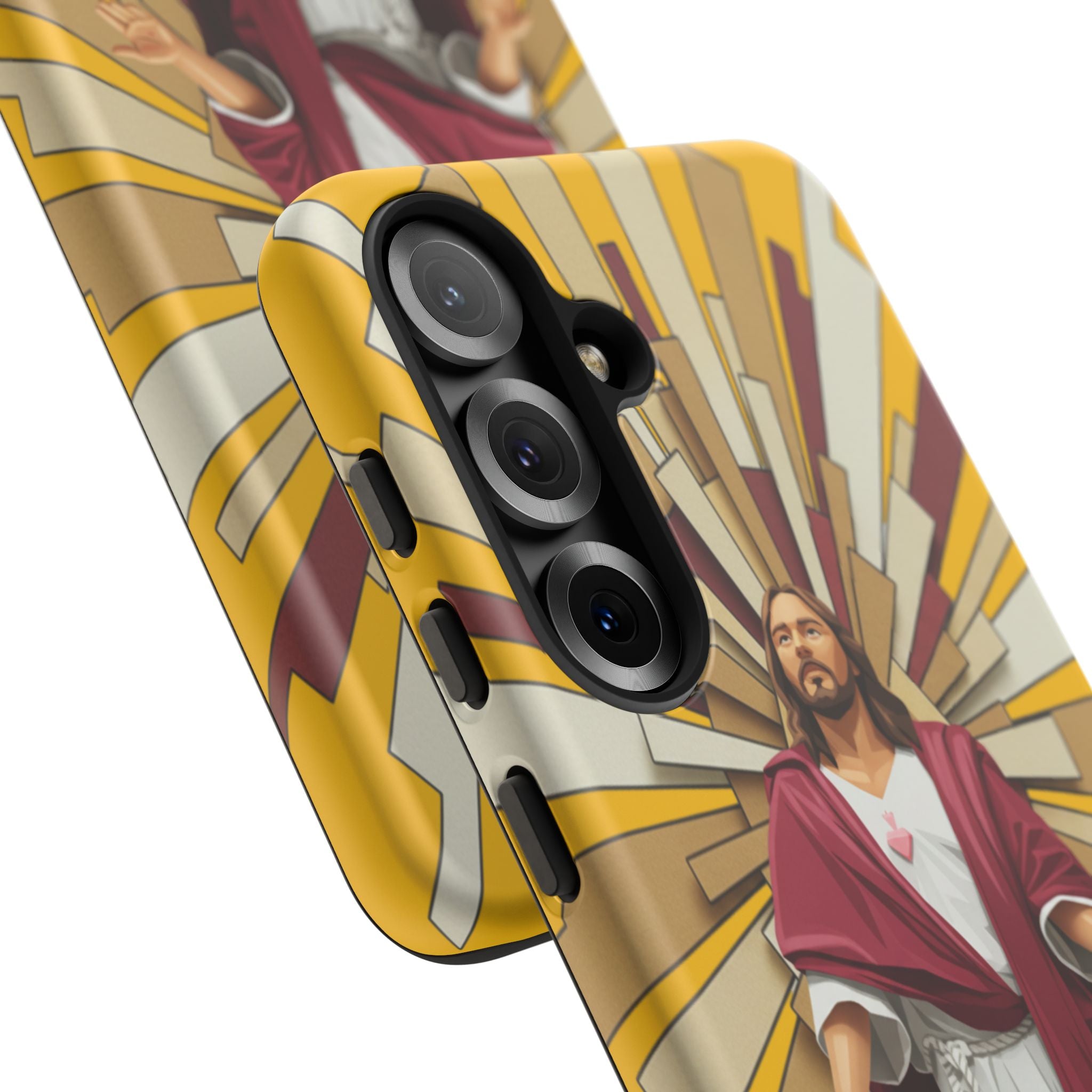 Radiant Jesus Art Phone Case | Christian Faith Inspirational Protective Cover
