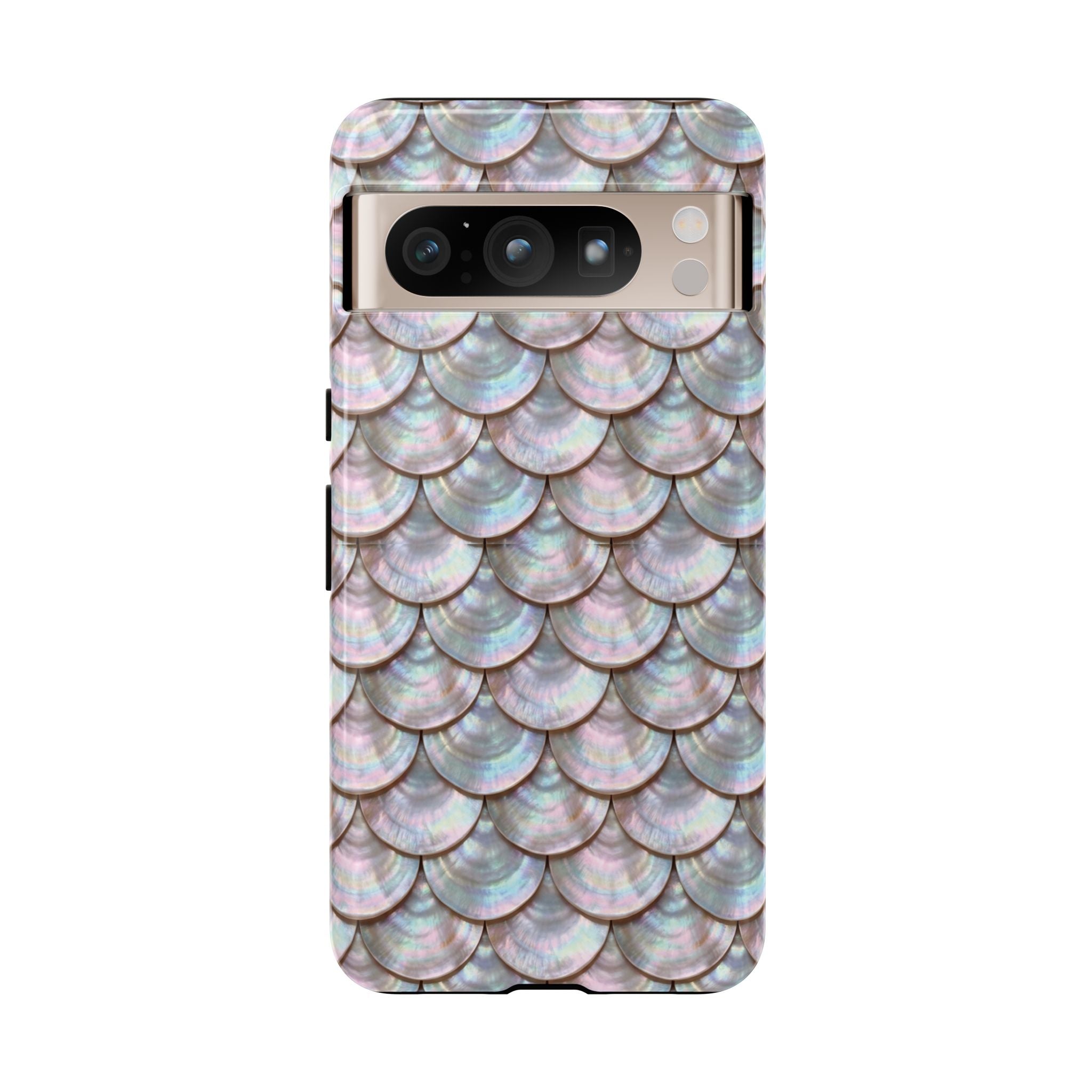 Mother of Pearl Scallop Scale Phone Case — Luxury Galaxy iPhone & Pixel