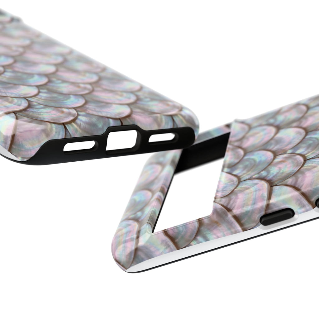 Mother of Pearl Scallop Scale Phone Case — Luxury Galaxy iPhone & Pixel