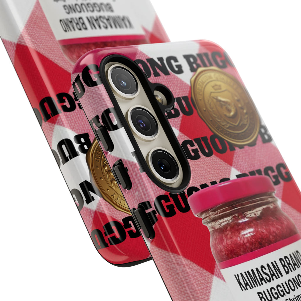 Red Gingham Phone Case Filipino Food Lover Gingham Pattern Phone Accessory Foodie Philippine Cuisine Lover Gift for Foodies