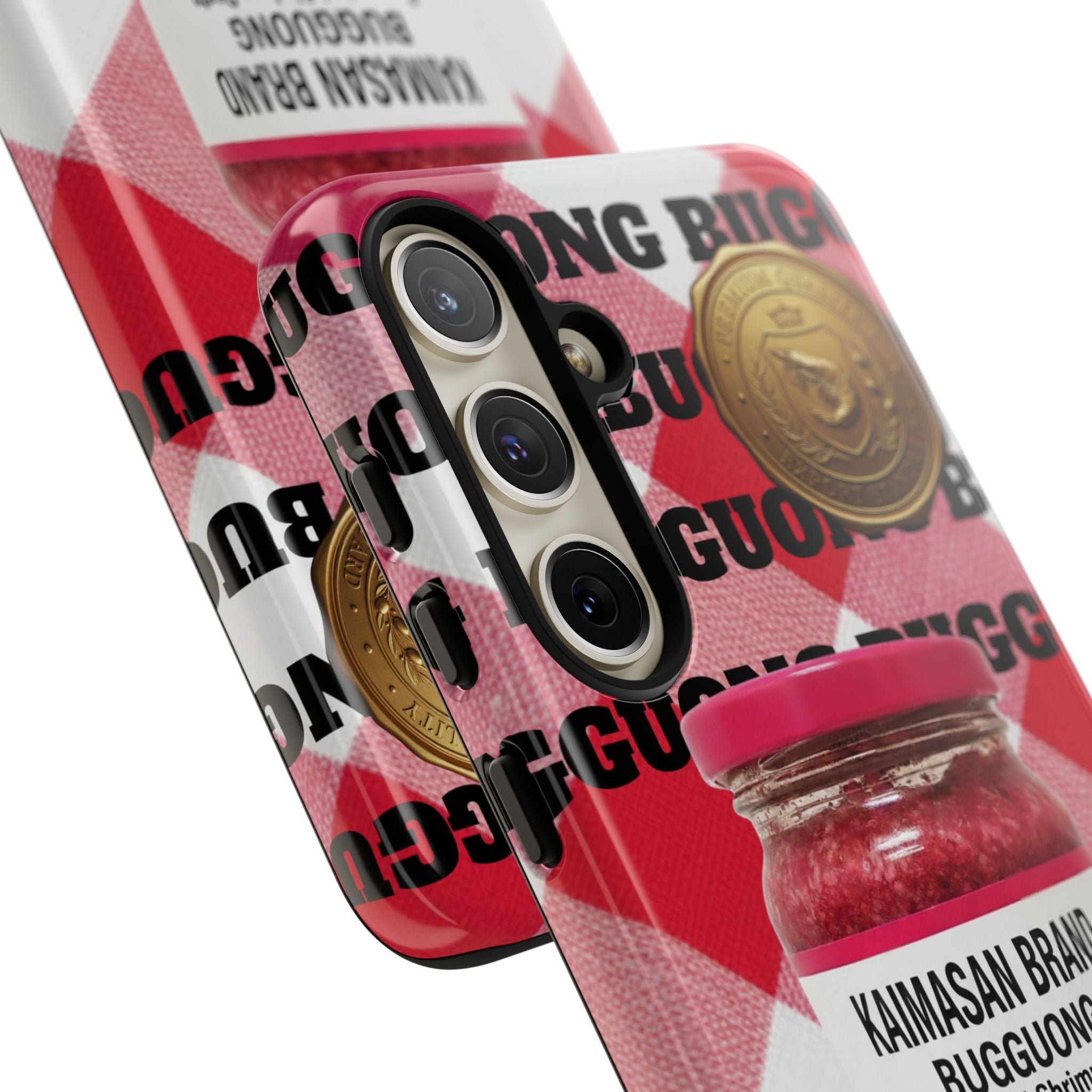 Red Gingham Phone Case Filipino Food Lover Gingham Pattern Phone Accessory Foodie Philippine Cuisine Lover Gift for Foodies