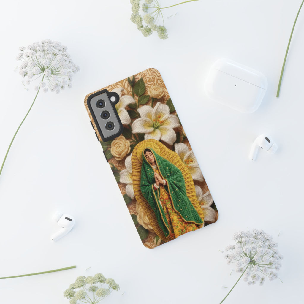 Sacred Our Lady of Guadalupe Virgin Mary Devotional Phone Case iPhone Samsung Galaxy Google Pixel Religious Textured Art Cover Gift