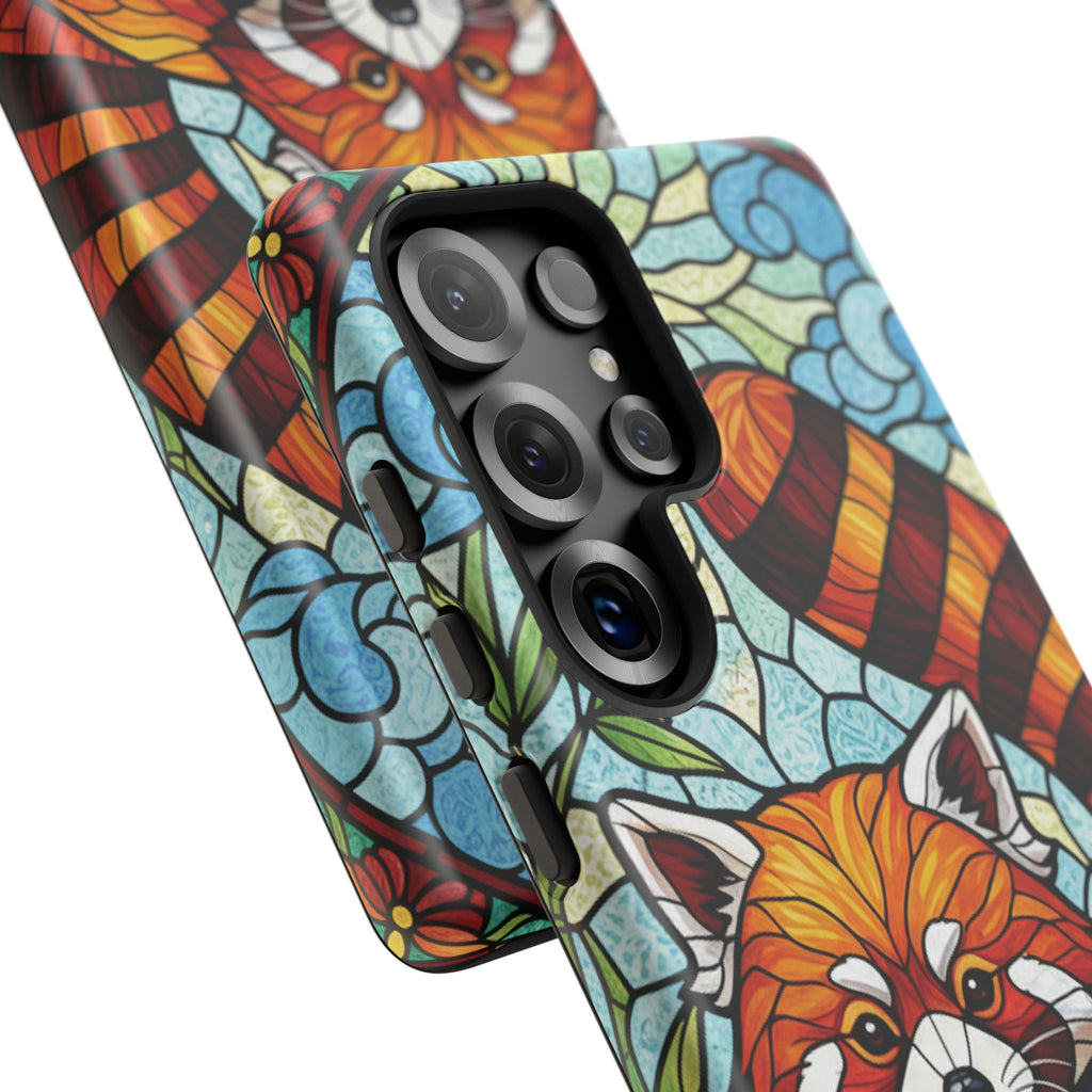 Red Panda Stained Glass Phone Case | Samsung iPhone Pixel