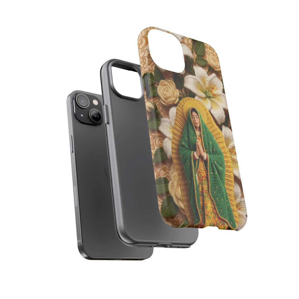 Sacred Our Lady of Guadalupe Virgin Mary Devotional Phone Case iPhone Samsung Galaxy Google Pixel Religious Textured Art Cover Gift