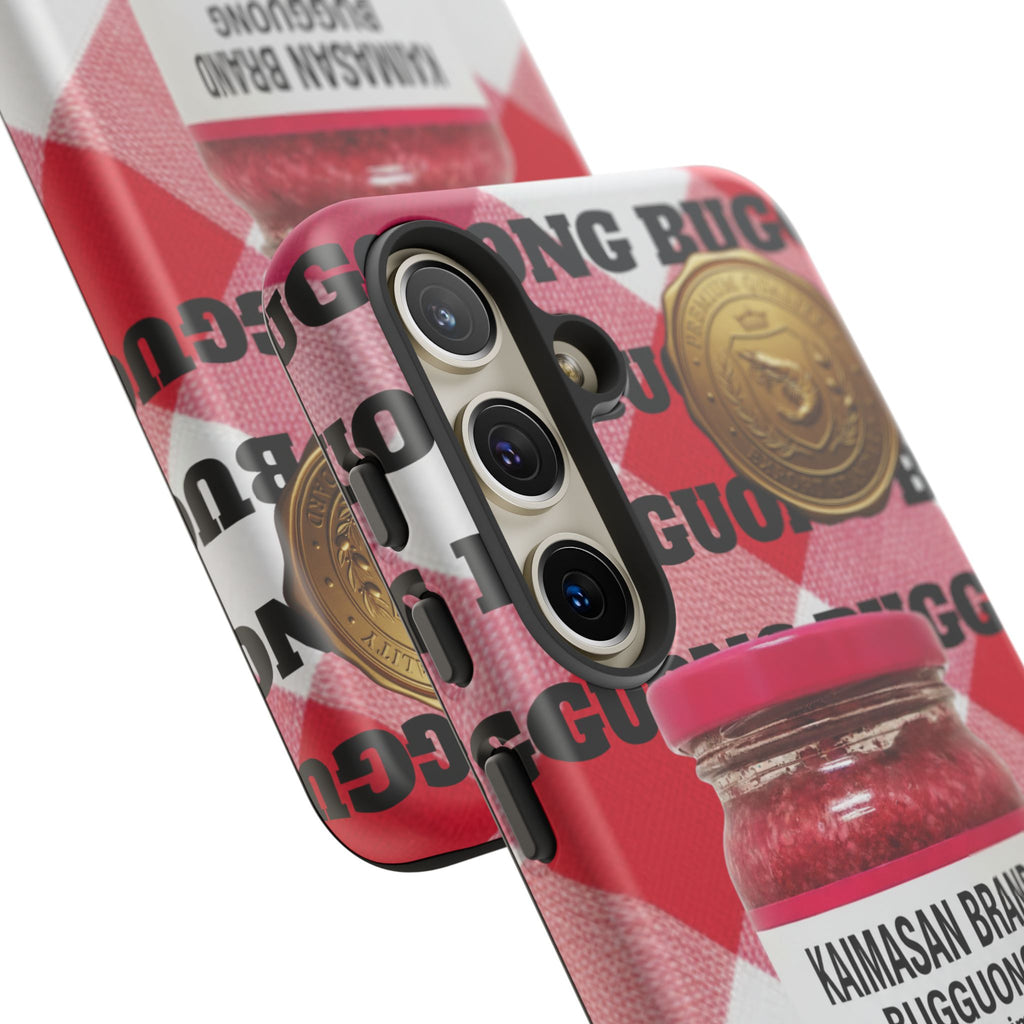 Red Gingham Phone Case Filipino Food Lover Gingham Pattern Phone Accessory Foodie Philippine Cuisine Lover Gift for Foodies