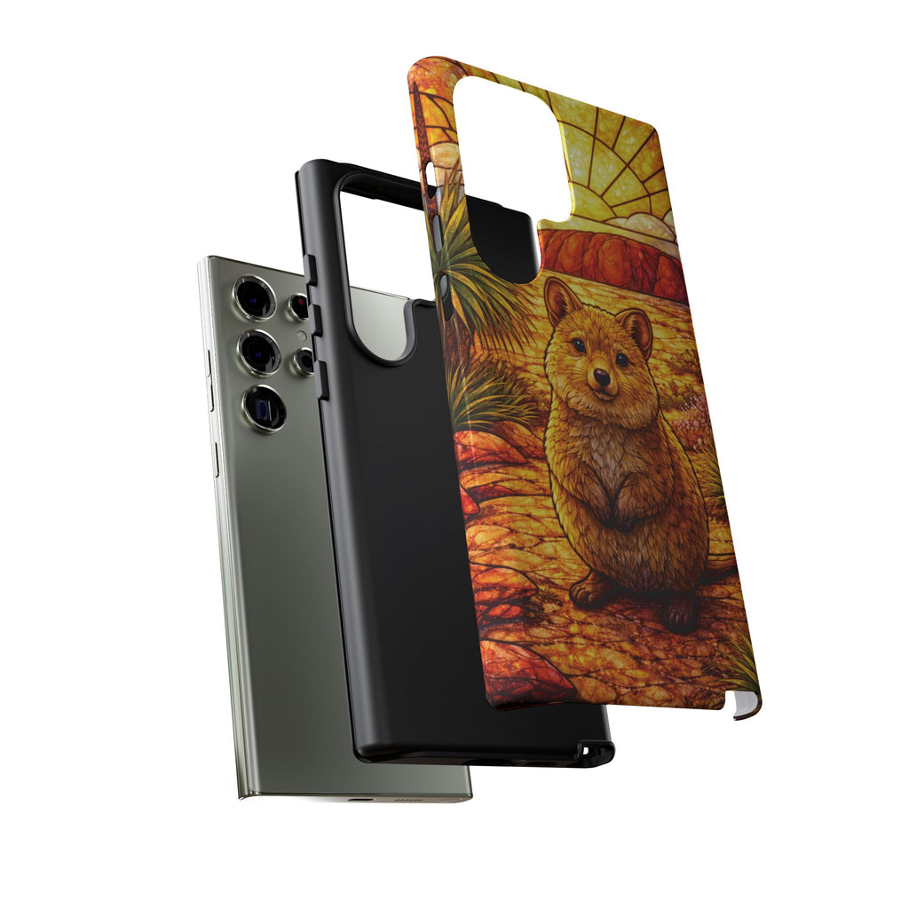 Quokka Stained-Glass Phone Case — Galaxy, iPhone & Pixel
