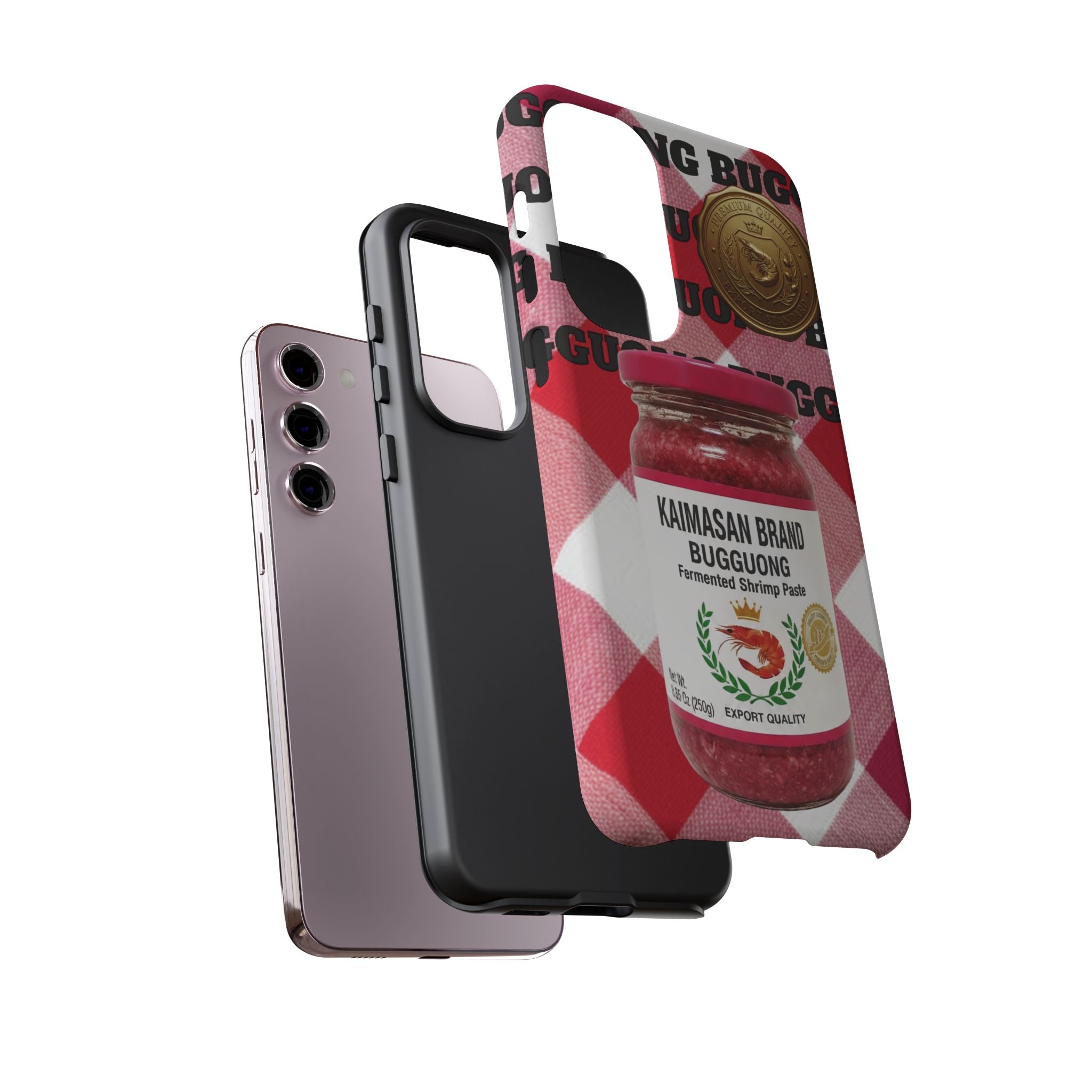 Red Gingham Phone Case Filipino Food Lover Gingham Pattern Phone Accessory Foodie Philippine Cuisine Lover Gift for Foodies