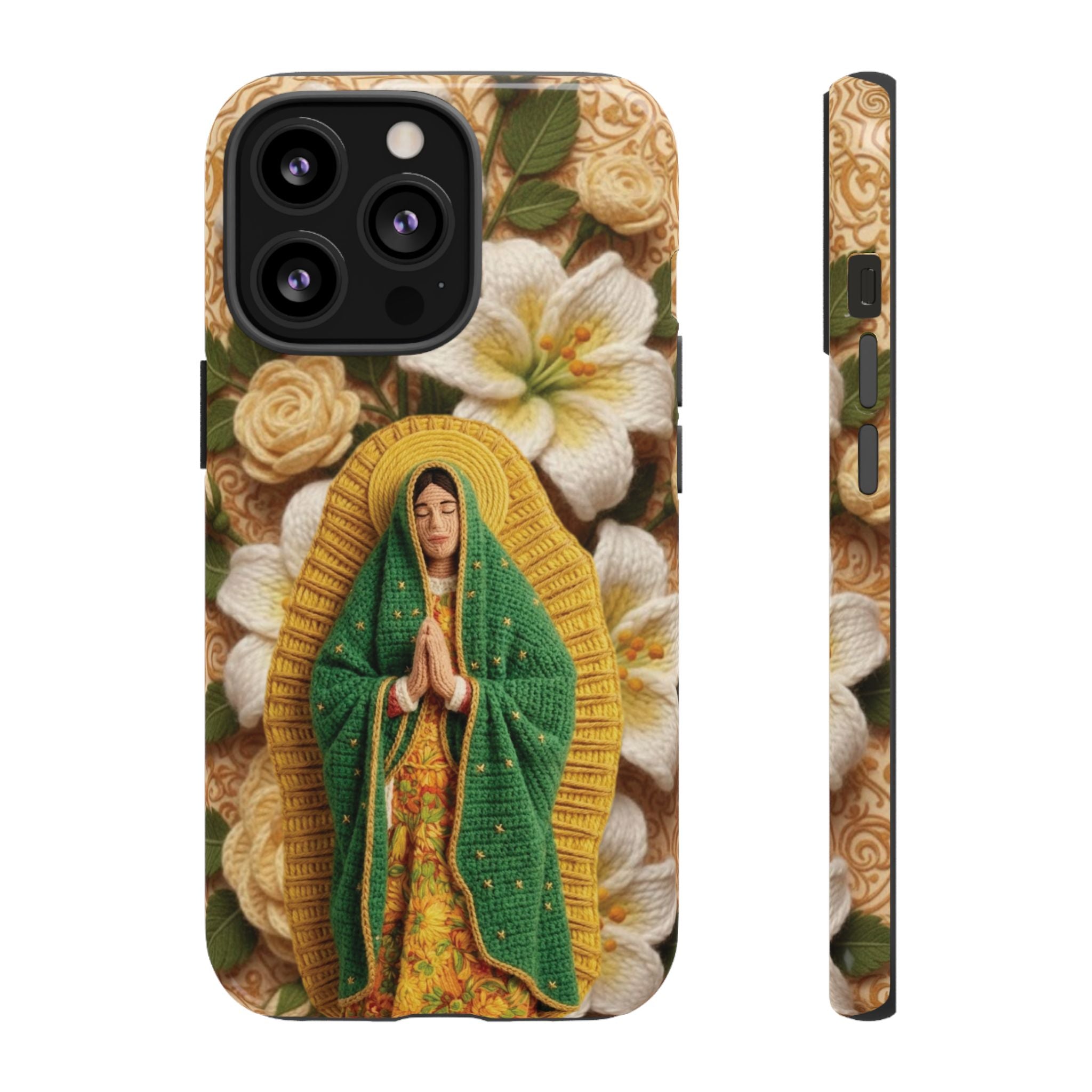 Sacred Our Lady of Guadalupe Virgin Mary Devotional Phone Case iPhone Samsung Galaxy Google Pixel Religious Textured Art Cover Gift