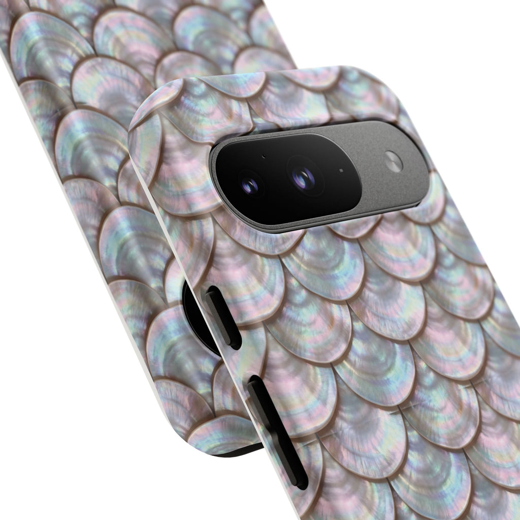 Mother of Pearl Scallop Scale Phone Case — Luxury Galaxy iPhone & Pixel