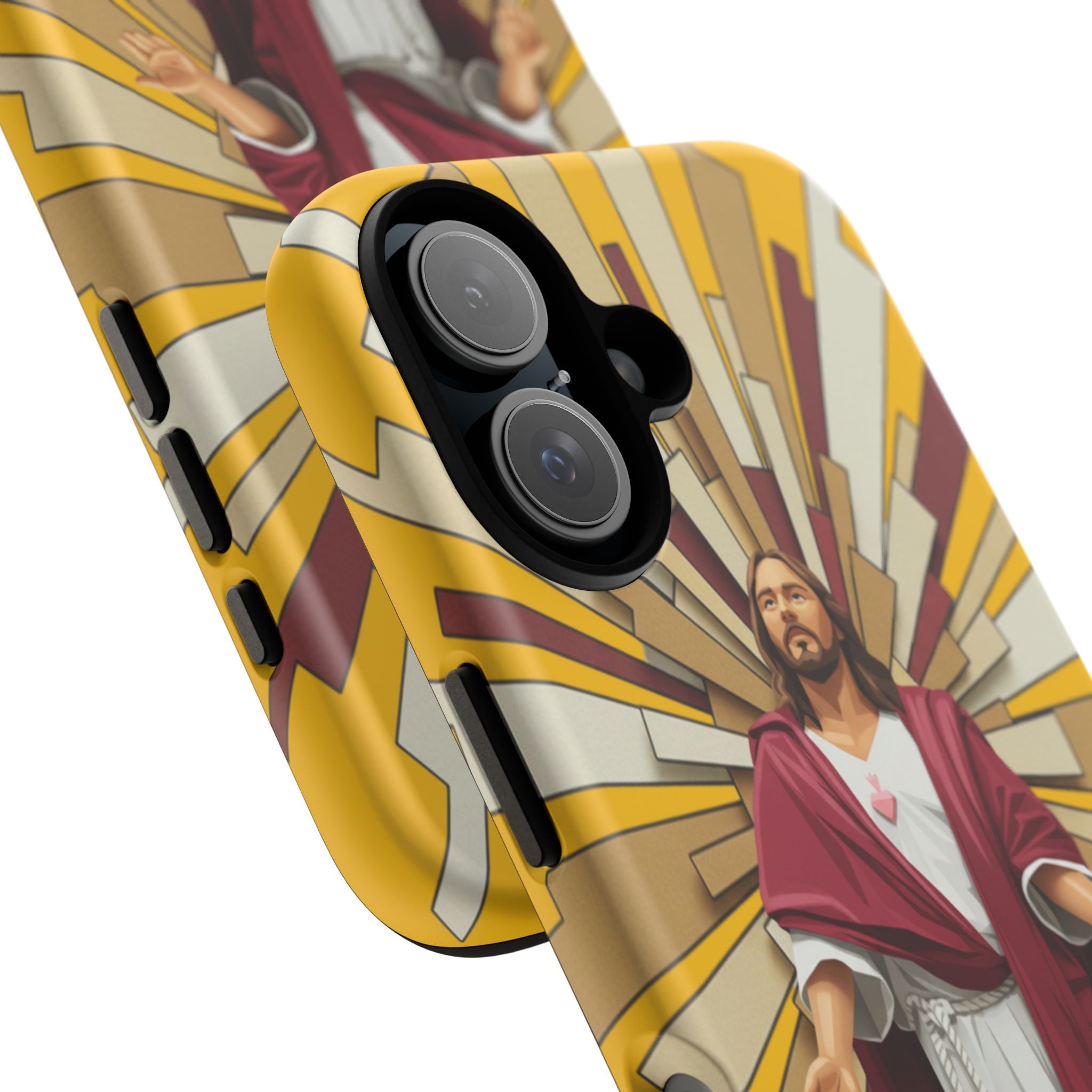 Radiant Jesus Art Phone Case | Christian Faith Inspirational Protective Cover