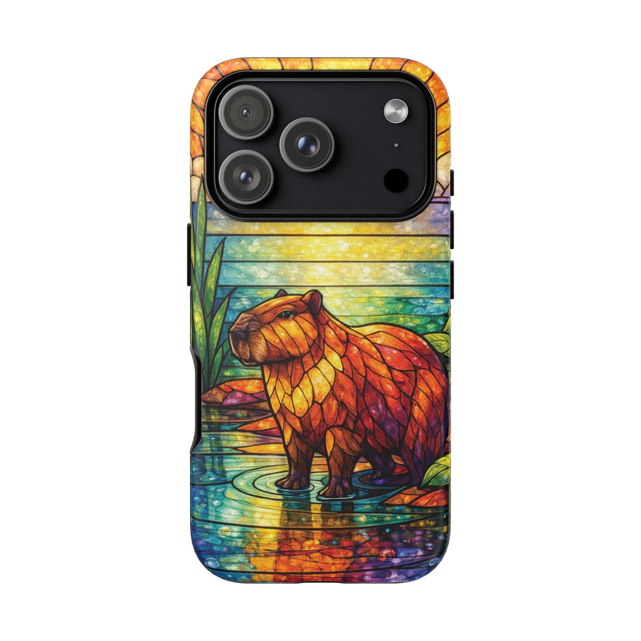 Capybara Stained Glass Galaxy Phone Case — "Tough Cases"
