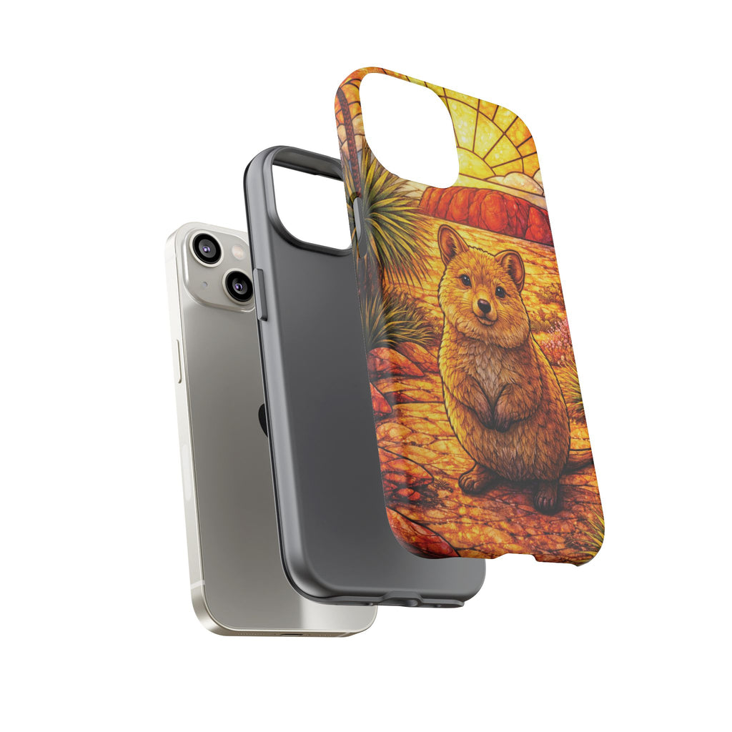Quokka Stained-Glass Phone Case — Galaxy, iPhone & Pixel