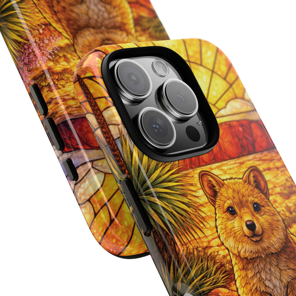 Quokka Stained-Glass Phone Case — Galaxy, iPhone & Pixel