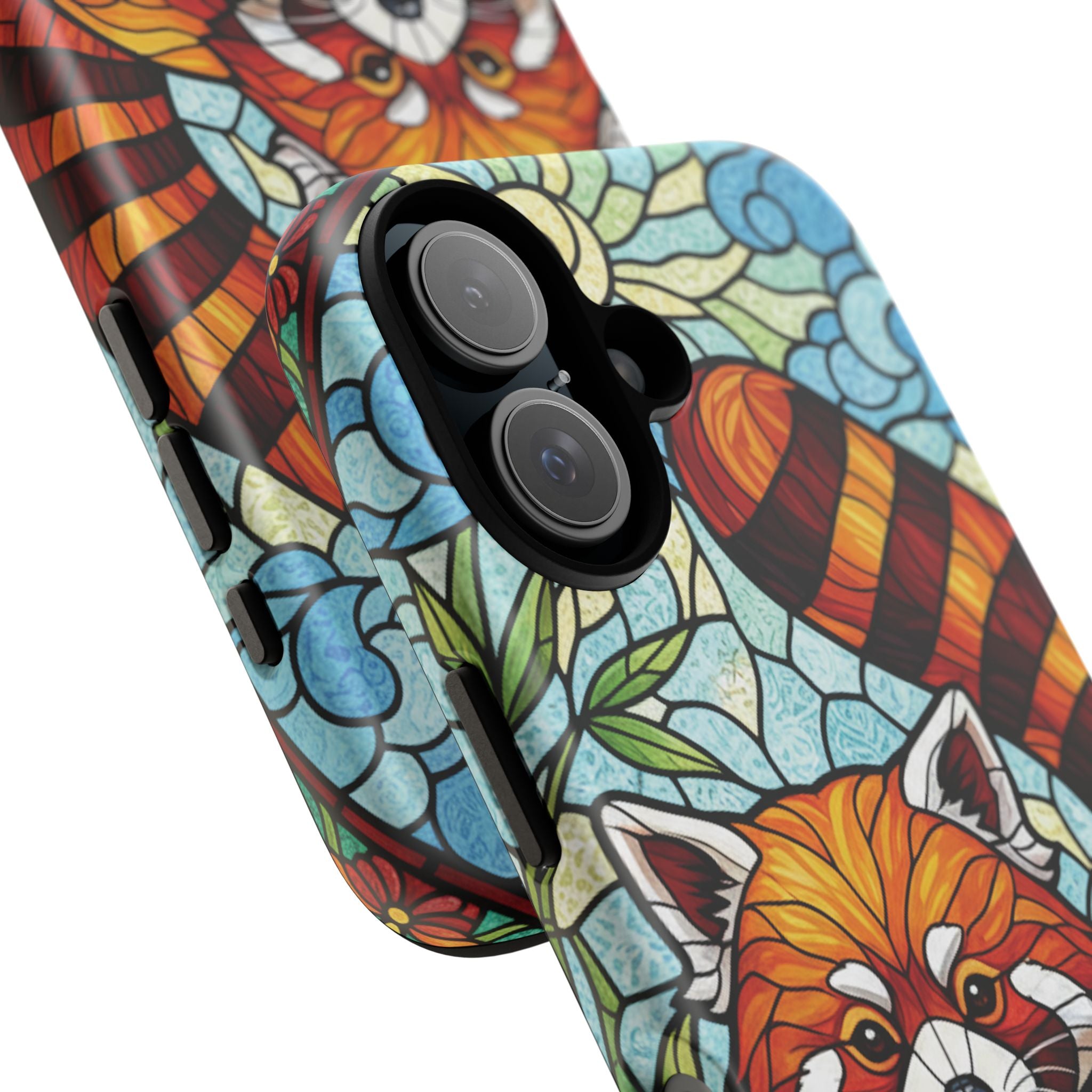 Red Panda Stained Glass Phone Case | Samsung iPhone Pixel