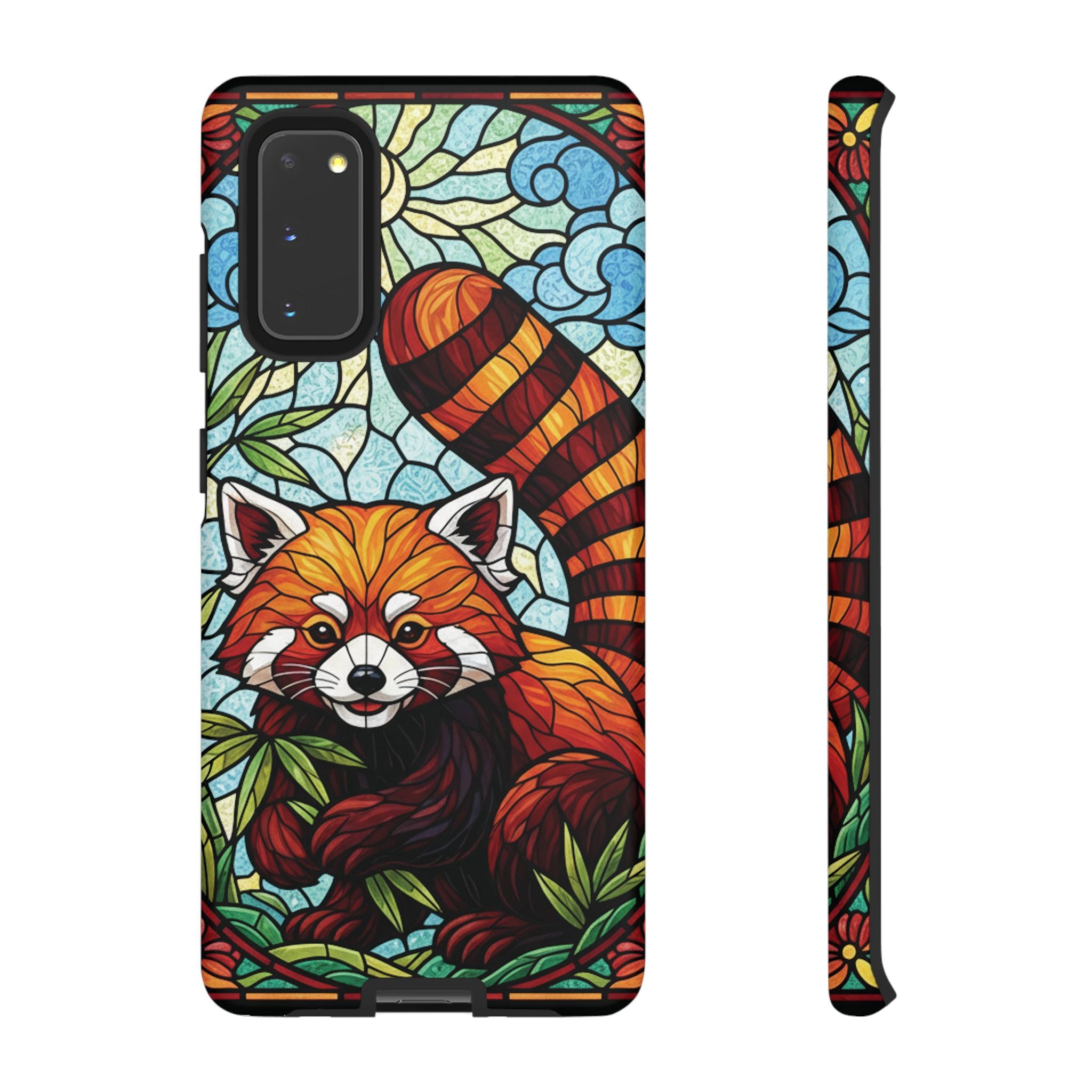 Red Panda Stained Glass Phone Case | Samsung iPhone Pixel