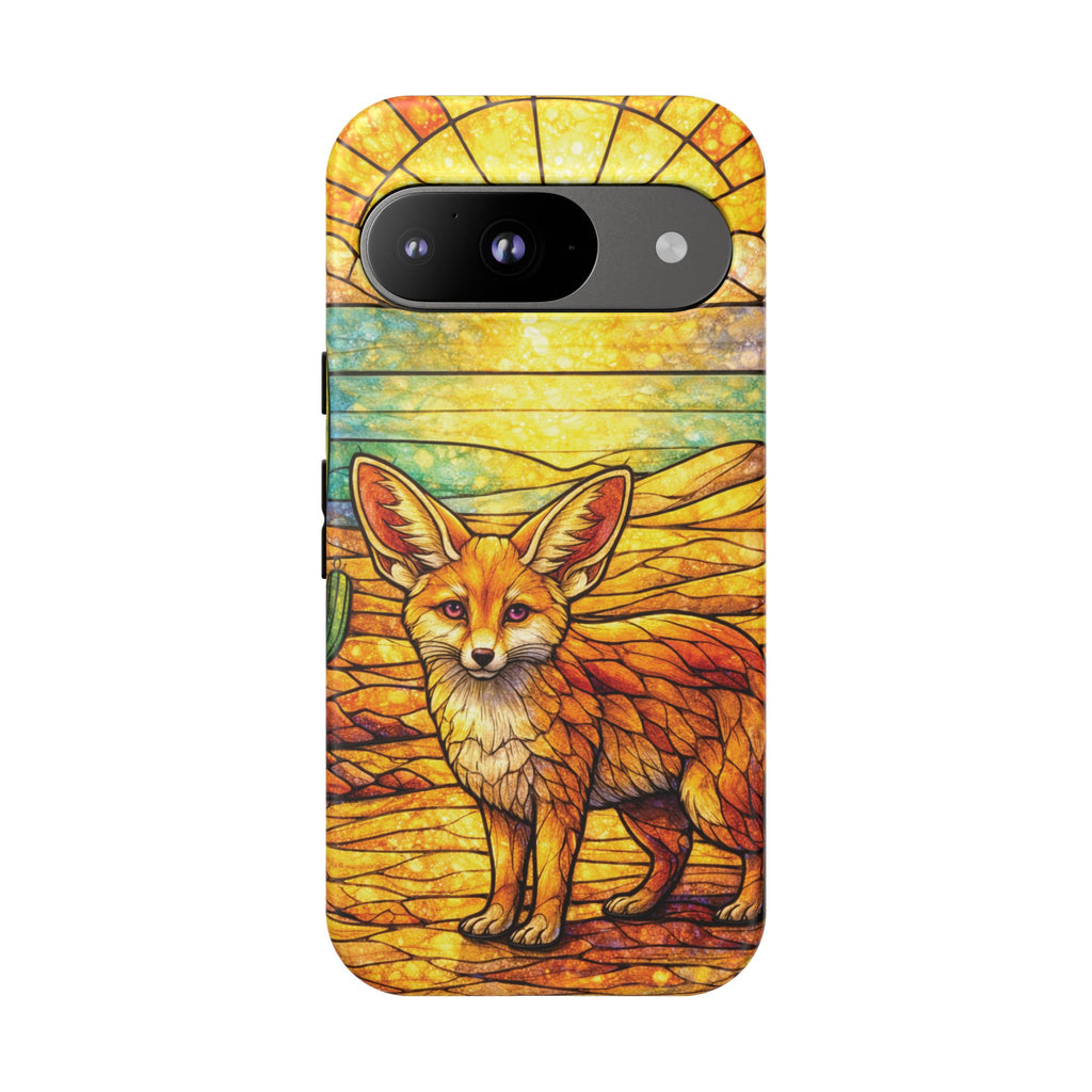 Desert Fox Stained Glass Phone Case — Galaxy & iPhone Pixel Compatible