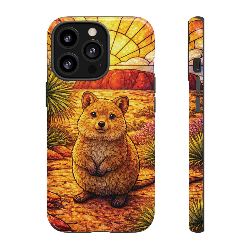 Quokka Stained-Glass Phone Case — Galaxy, iPhone & Pixel