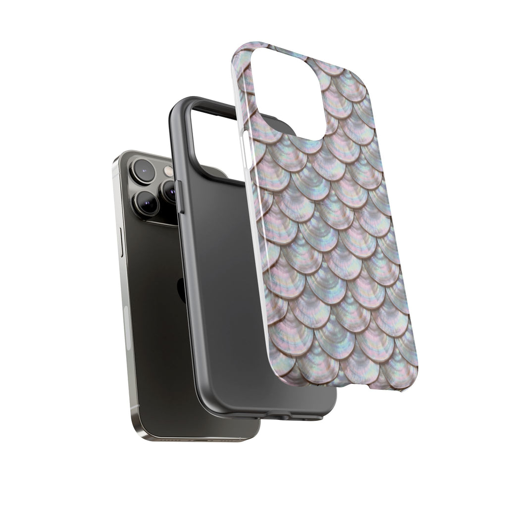 Mother of Pearl Scallop Scale Phone Case — Luxury Galaxy iPhone & Pixel