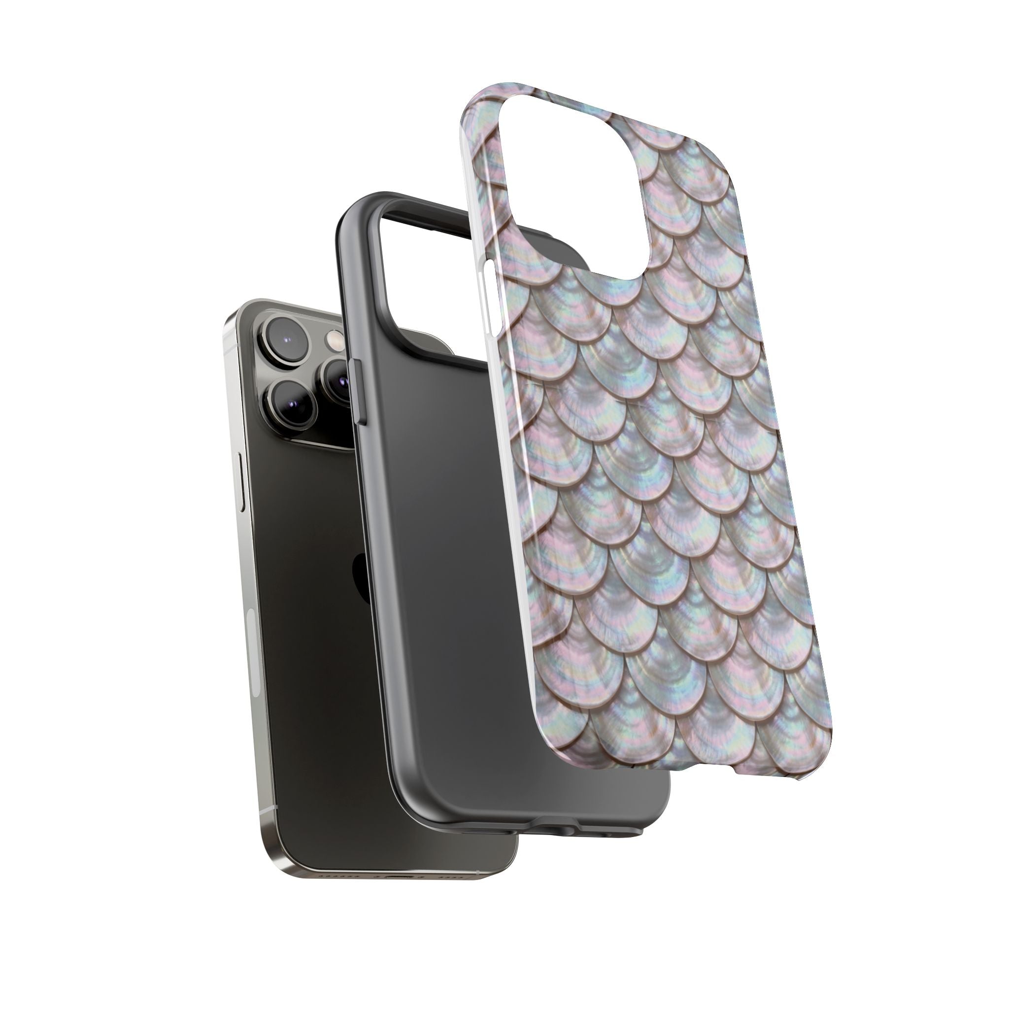 Mother of Pearl Scallop Scale Phone Case — Luxury Galaxy iPhone & Pixel