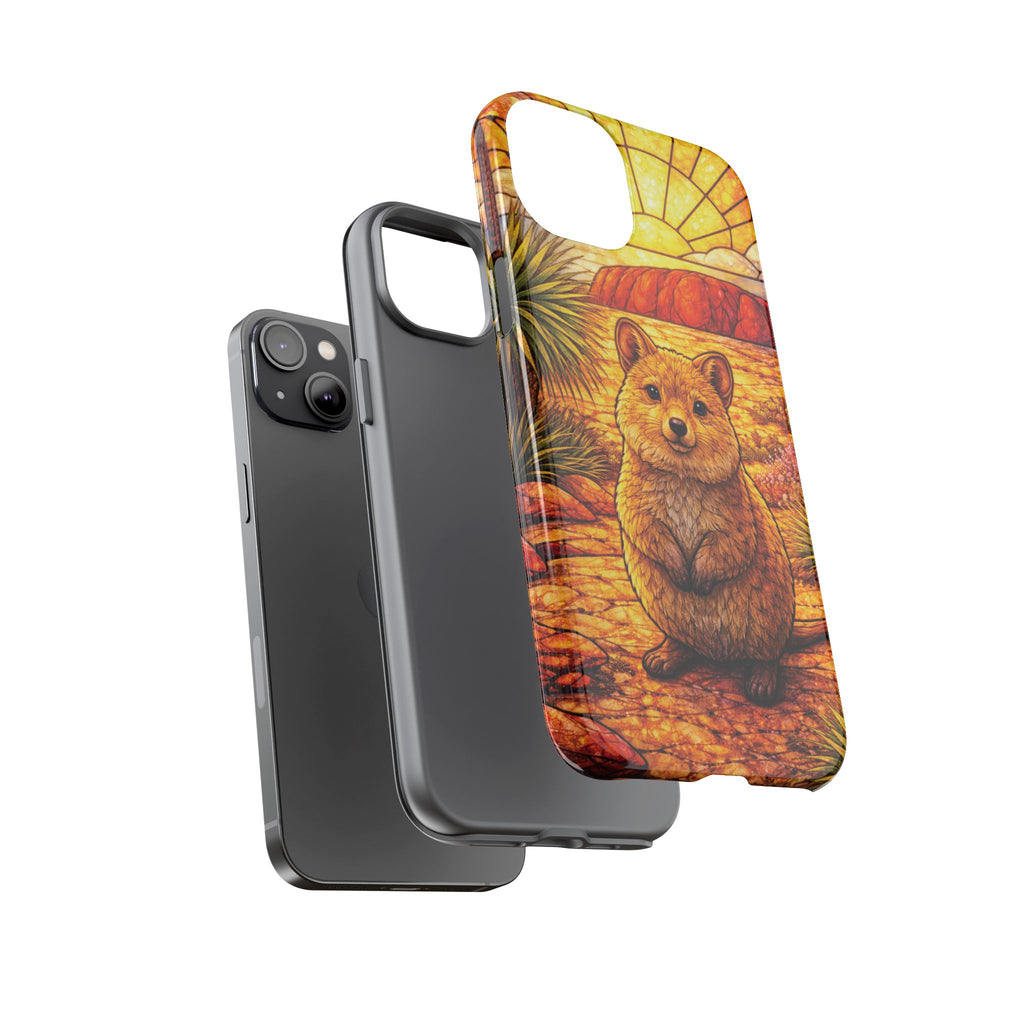 Quokka Stained-Glass Phone Case — Galaxy, iPhone & Pixel
