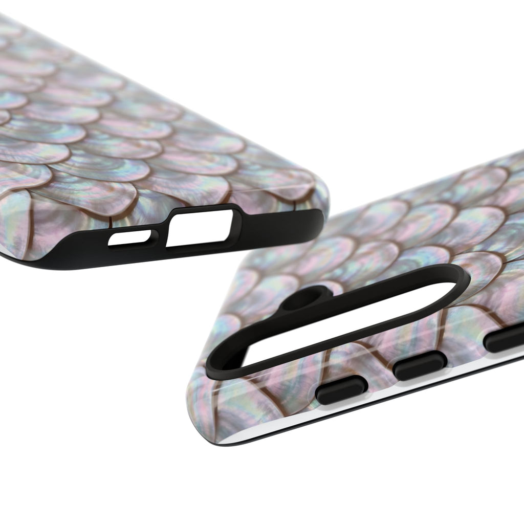 Mother of Pearl Scallop Scale Phone Case — Luxury Galaxy iPhone & Pixel