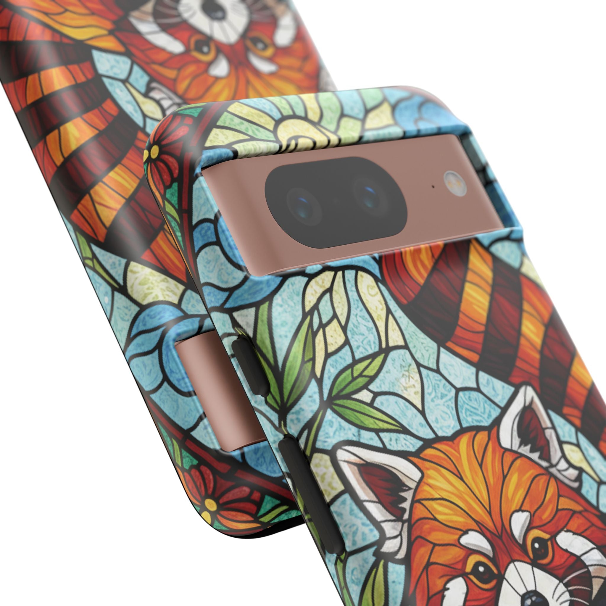 Red Panda Stained Glass Phone Case | Samsung iPhone Pixel