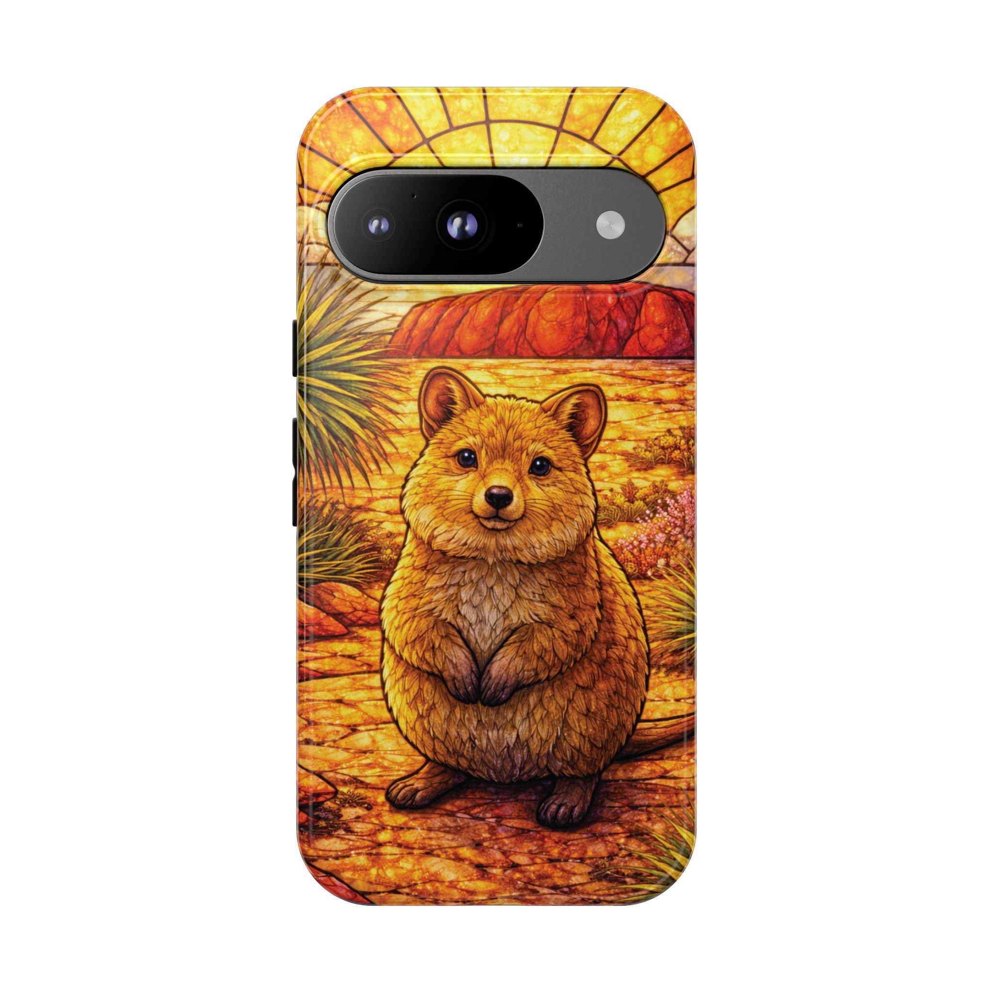 Quokka Stained-Glass Phone Case — Galaxy, iPhone & Pixel