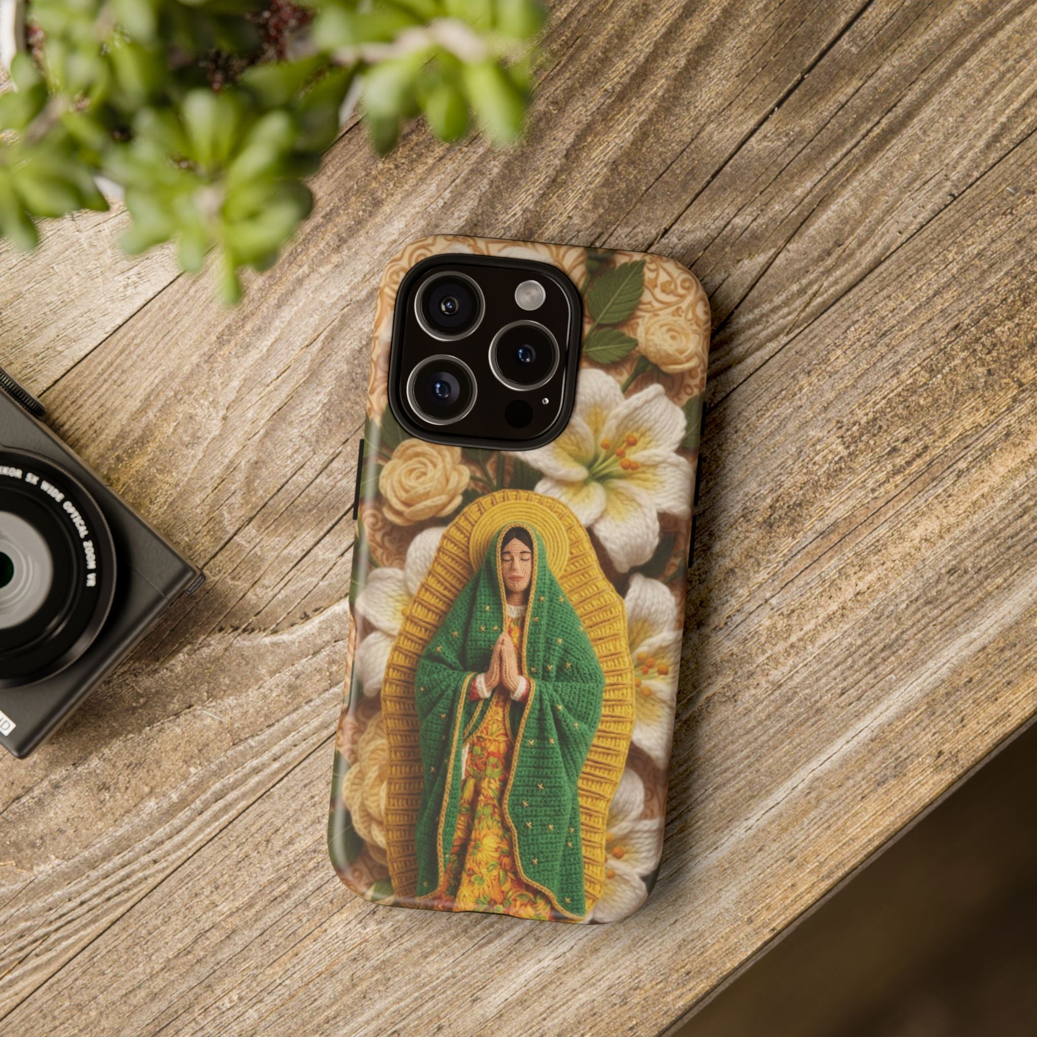 Sacred Our Lady of Guadalupe Virgin Mary Devotional Phone Case iPhone Samsung Galaxy Google Pixel Religious Textured Art Cover Gift