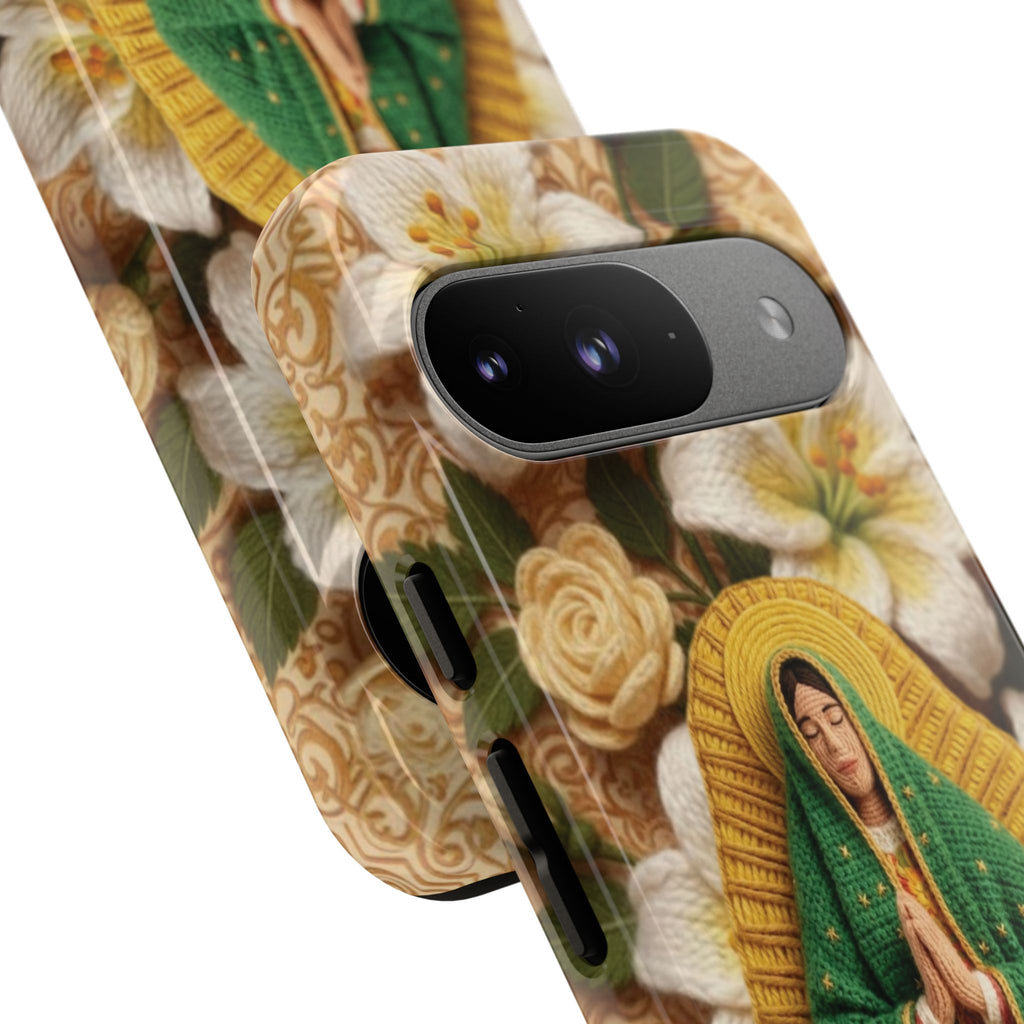 Sacred Our Lady of Guadalupe Virgin Mary Devotional Phone Case iPhone Samsung Galaxy Google Pixel Religious Textured Art Cover Gift