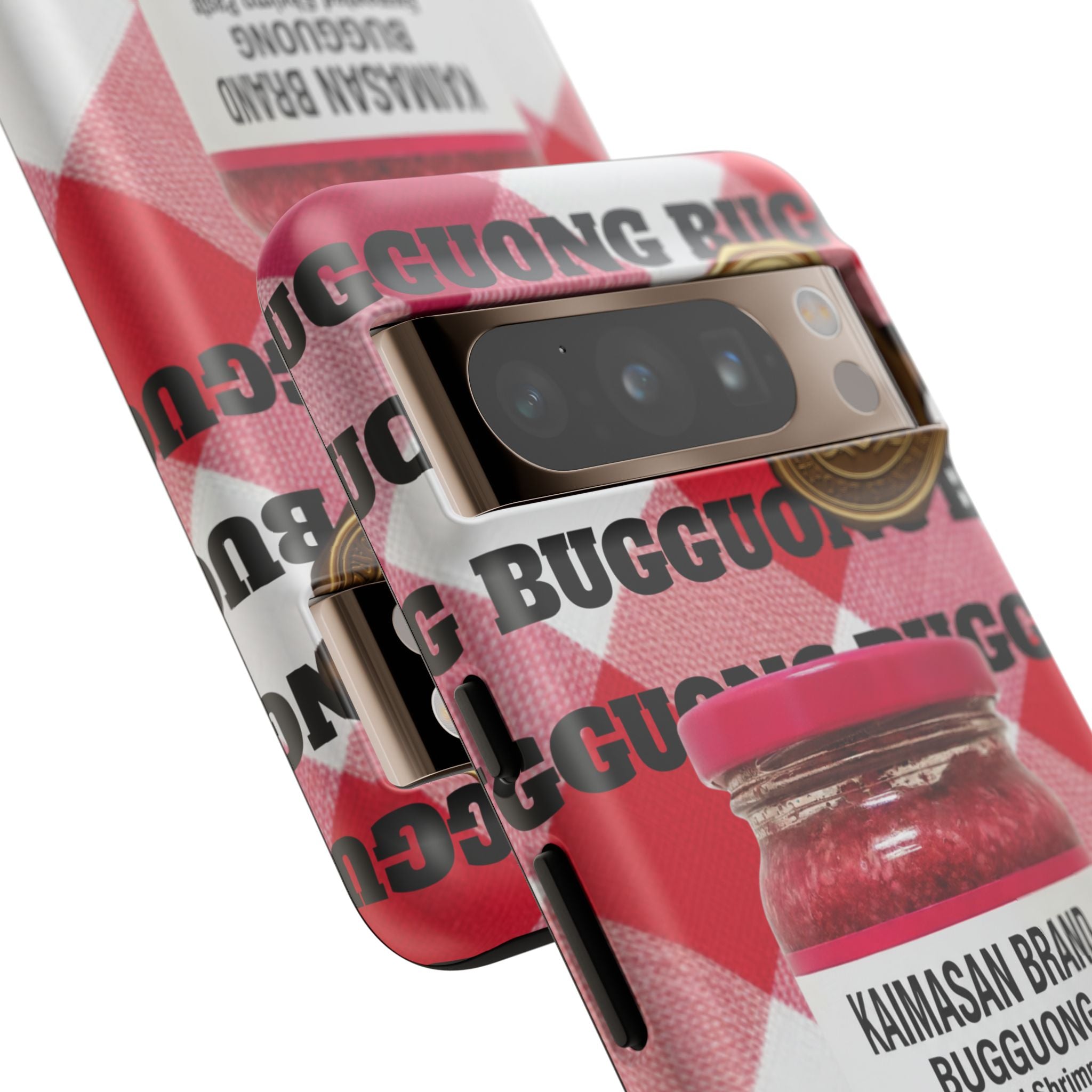 Red Gingham Phone Case Filipino Food Lover Gingham Pattern Phone Accessory Foodie Philippine Cuisine Lover Gift for Foodies