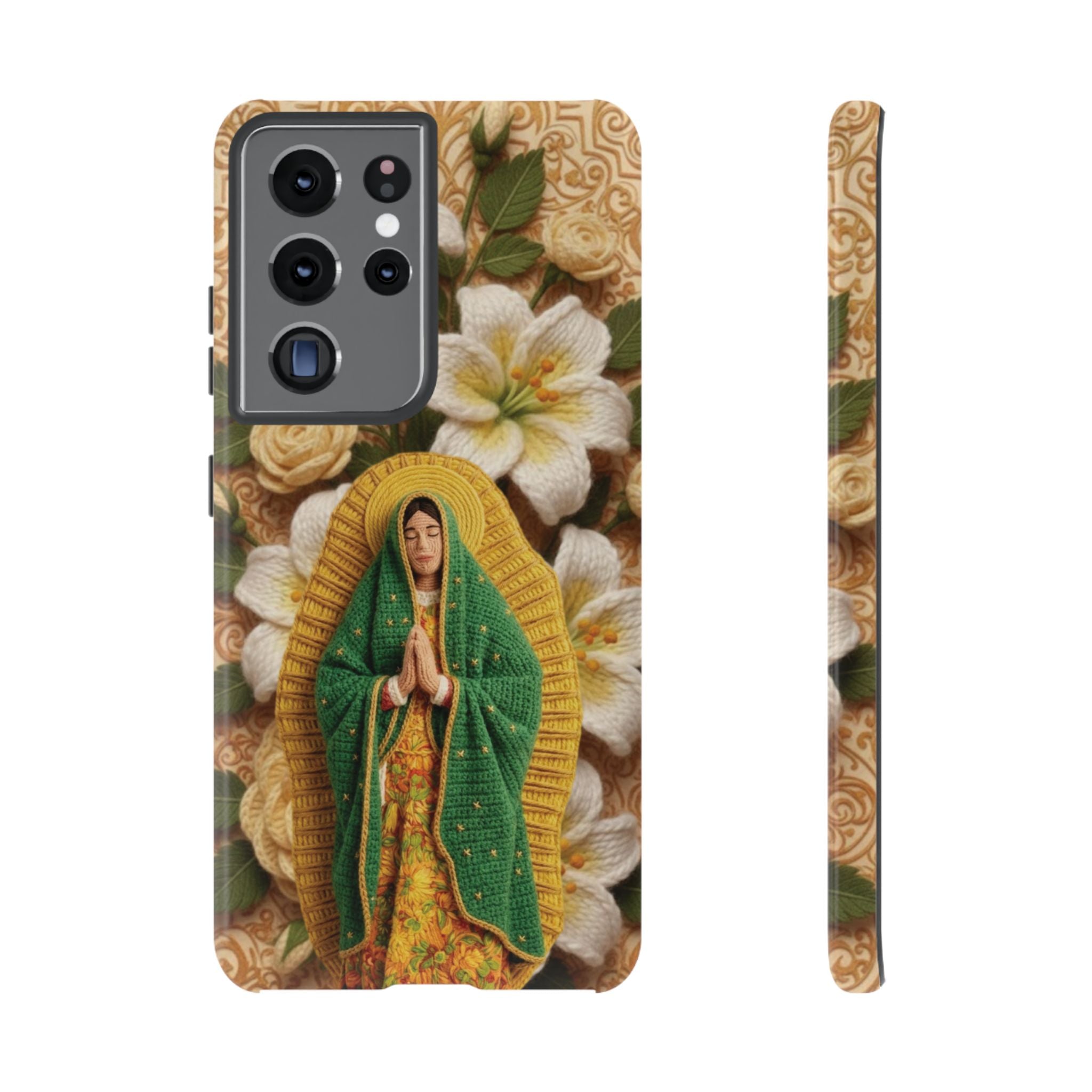 Sacred Our Lady of Guadalupe Virgin Mary Devotional Phone Case iPhone Samsung Galaxy Google Pixel Religious Textured Art Cover Gift