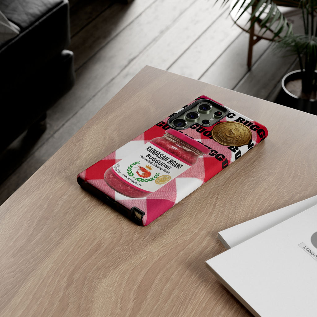 Red Gingham Phone Case Filipino Food Lover Gingham Pattern Phone Accessory Foodie Philippine Cuisine Lover Gift for Foodies