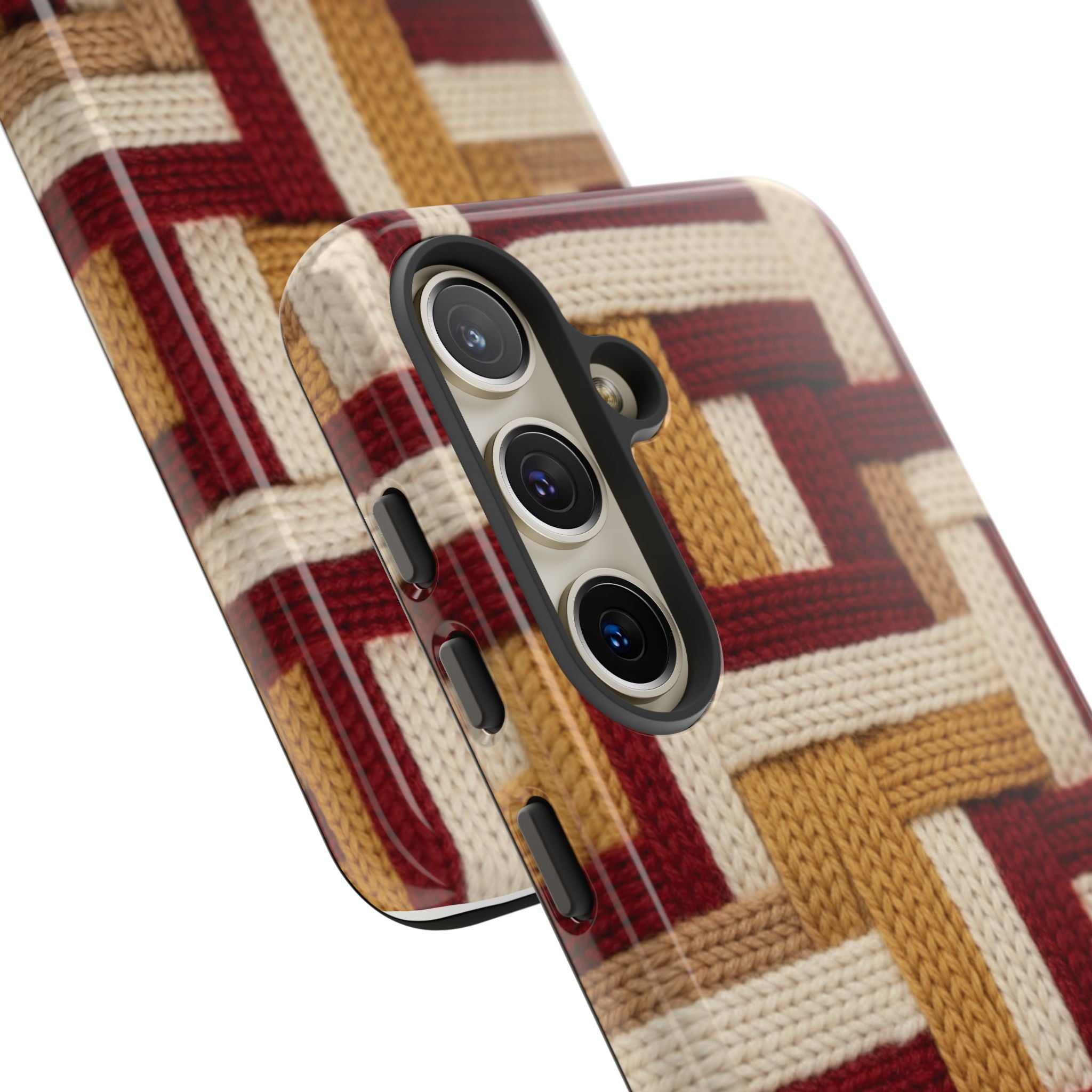 Yarn Pattern Phone Case Cozy Knit Texture Smartphone Protective Cover Elegant Design Mobile Device Cases for Samsung iPhone Pixel Models