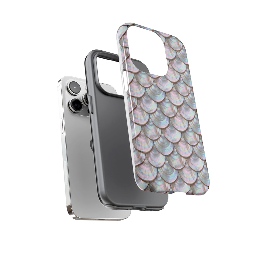 Mother of Pearl Scallop Scale Phone Case — Luxury Galaxy iPhone & Pixel