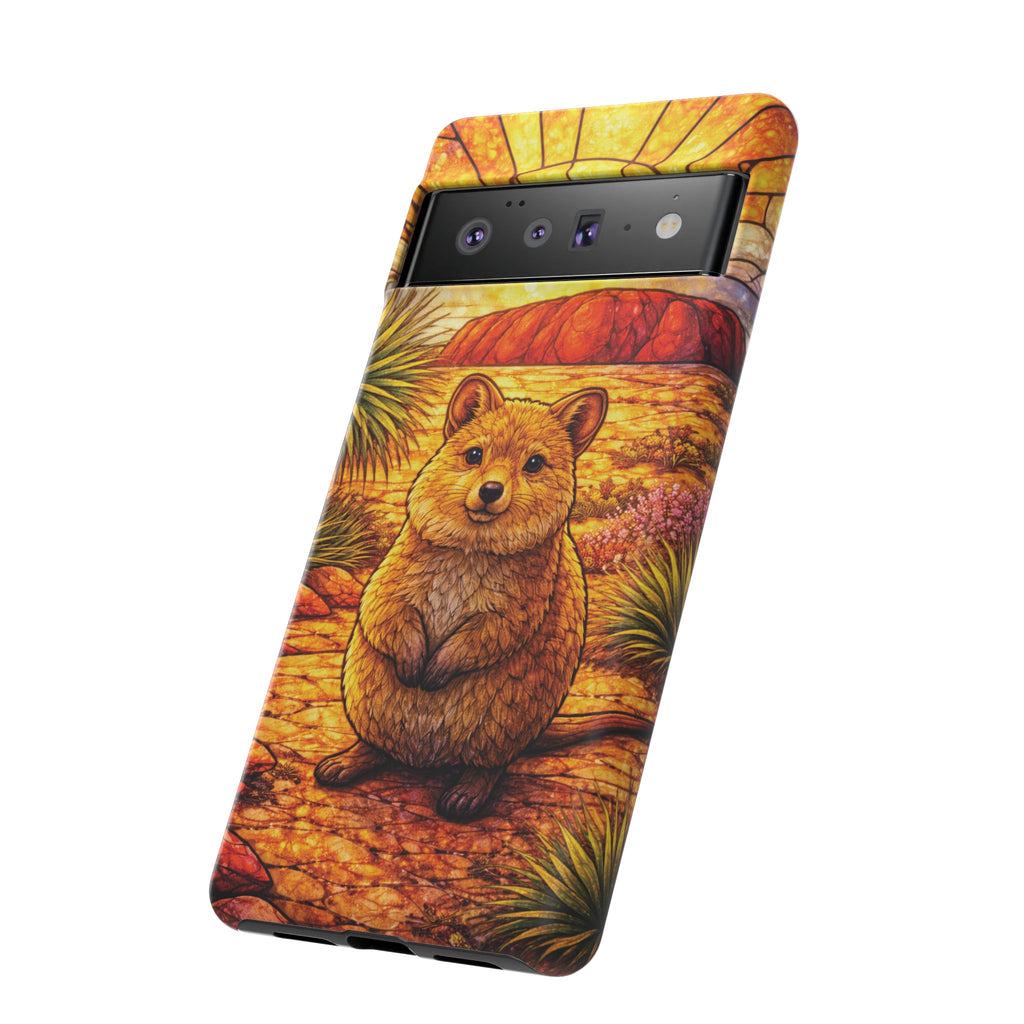 Quokka Stained-Glass Phone Case — Galaxy, iPhone & Pixel