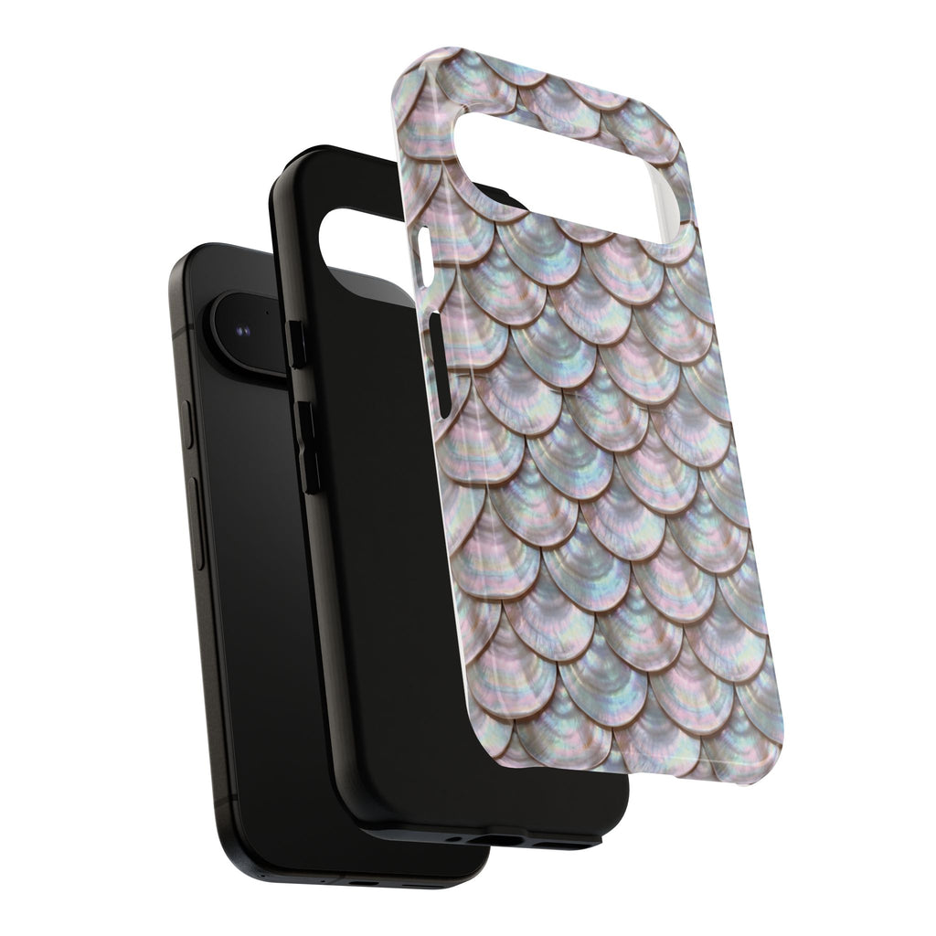 Mother of Pearl Scallop Scale Phone Case — Luxury Galaxy iPhone & Pixel