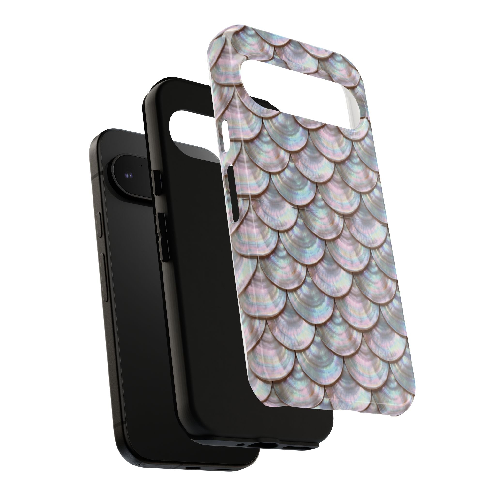 Mother of Pearl Scallop Scale Phone Case — Luxury Galaxy iPhone & Pixel