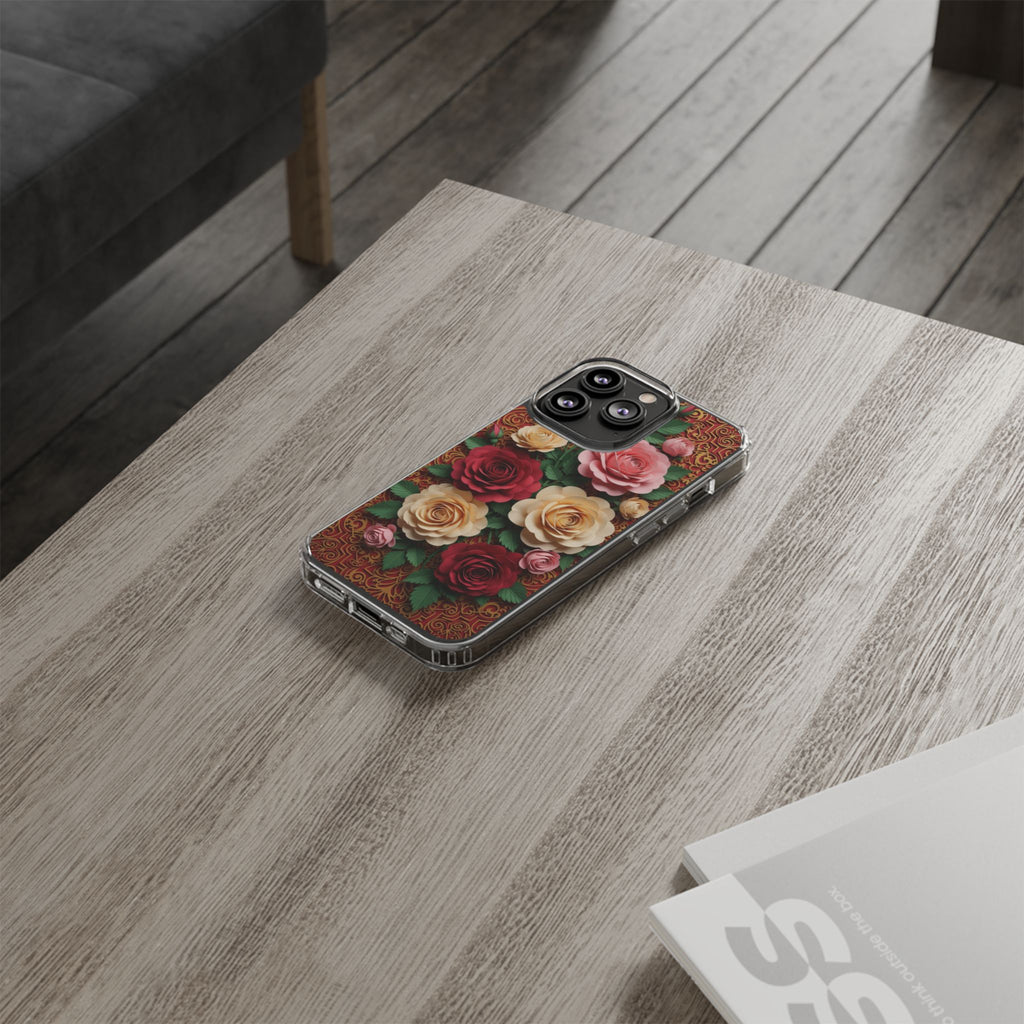 Cut-Paper Rose Bouquet Phone Case