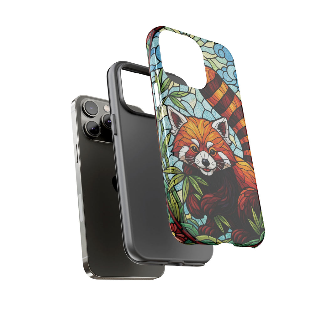 Red Panda Stained Glass Phone Case | Samsung iPhone Pixel