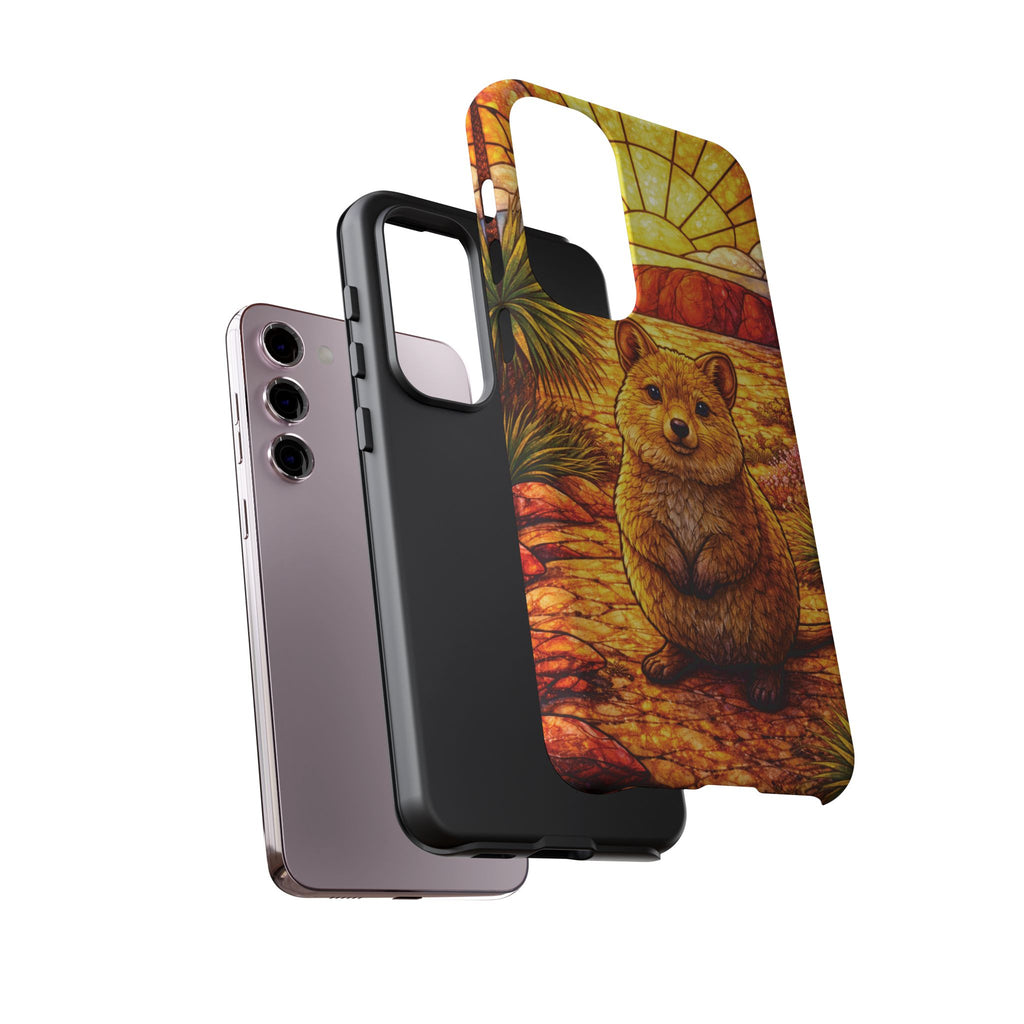 Quokka Stained-Glass Phone Case — Galaxy, iPhone & Pixel